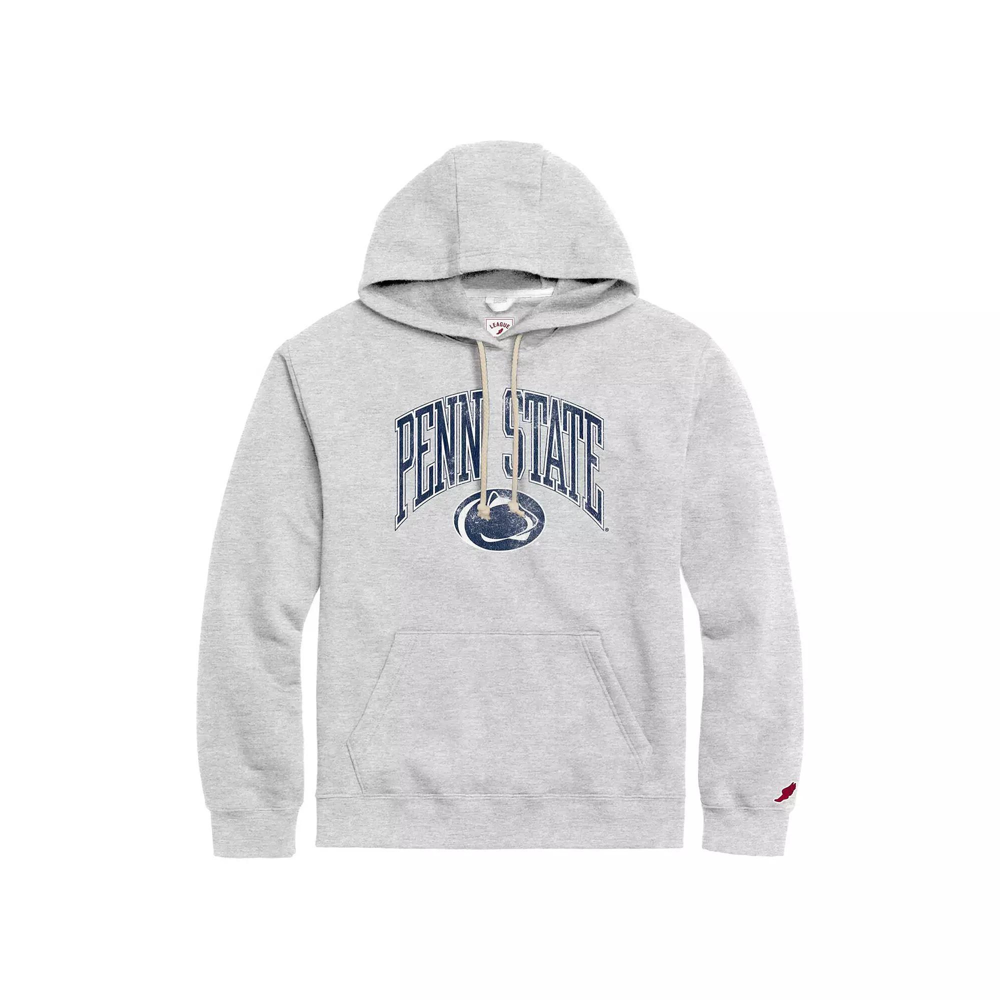 Men's League Collegiate Wear  Heather Gray Penn State Nittany Lions Tall Arch Essential Pullover Hoodie, Size: 2XL, Grey Product Image