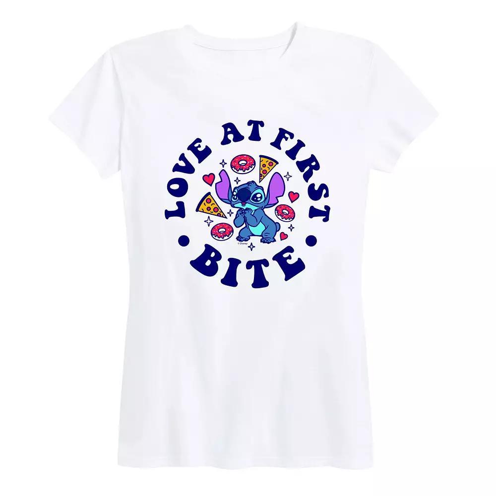 Disney's Lilo & Stitch Women's Love At First Bite Graphic Tee,  Product Image