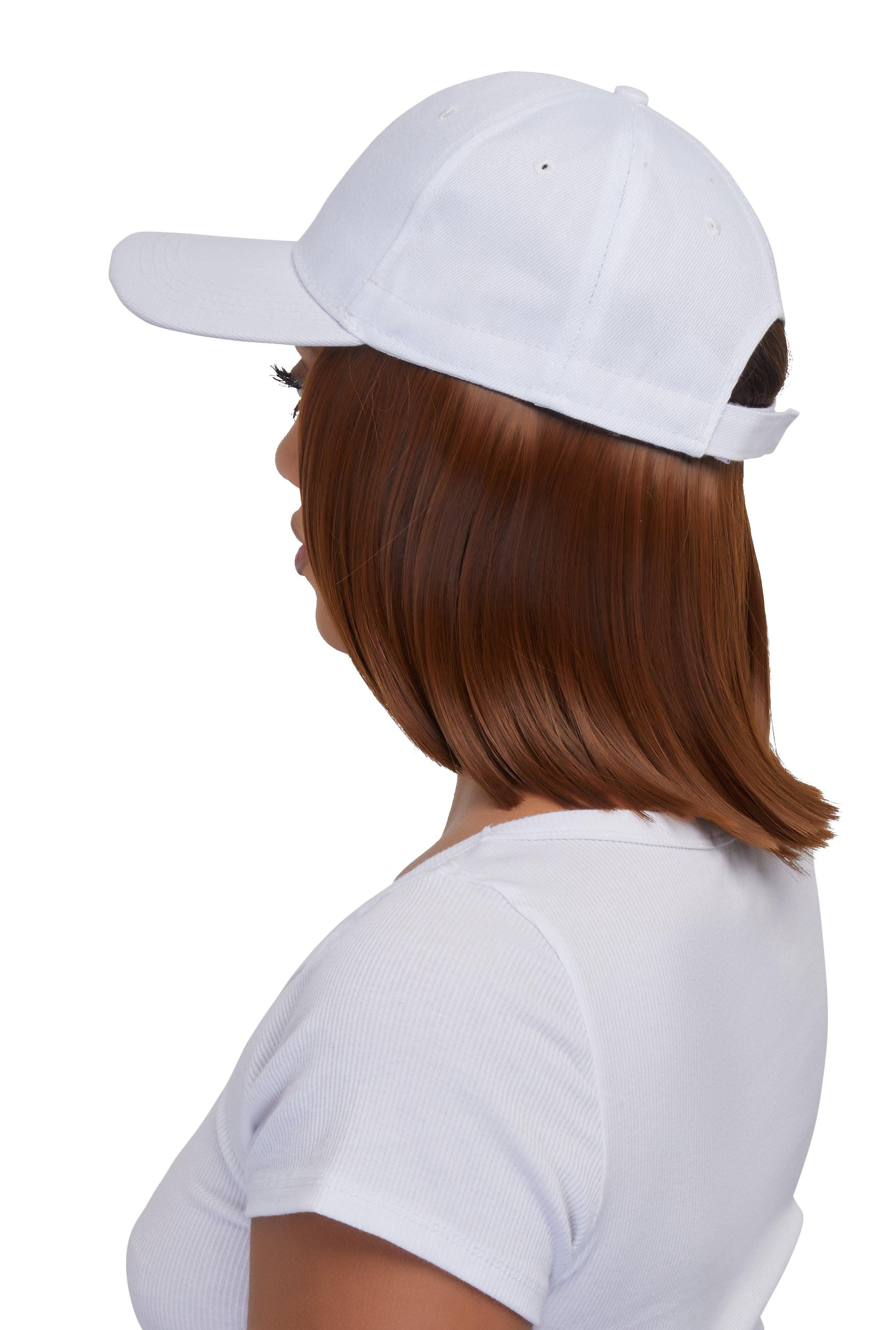 Womens Synthetic Short Hair Wig Baseball Cap Product Image