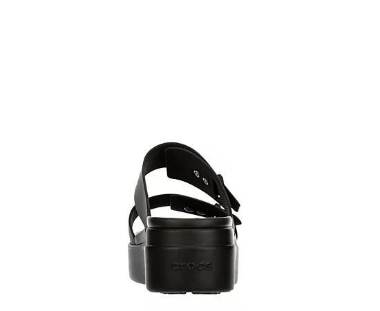 Crocs Womens Brooklyn Buckle Low Wedge Sandal Product Image