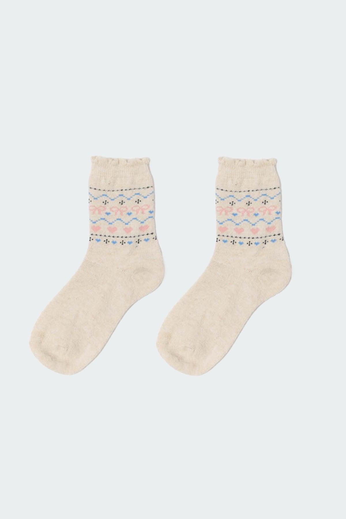 Bow & Heart Socks Product Image