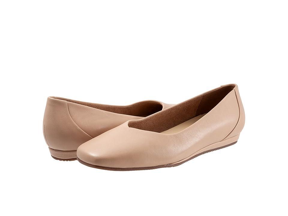 SoftWalk Vellore Leather Square Toe Flats Product Image