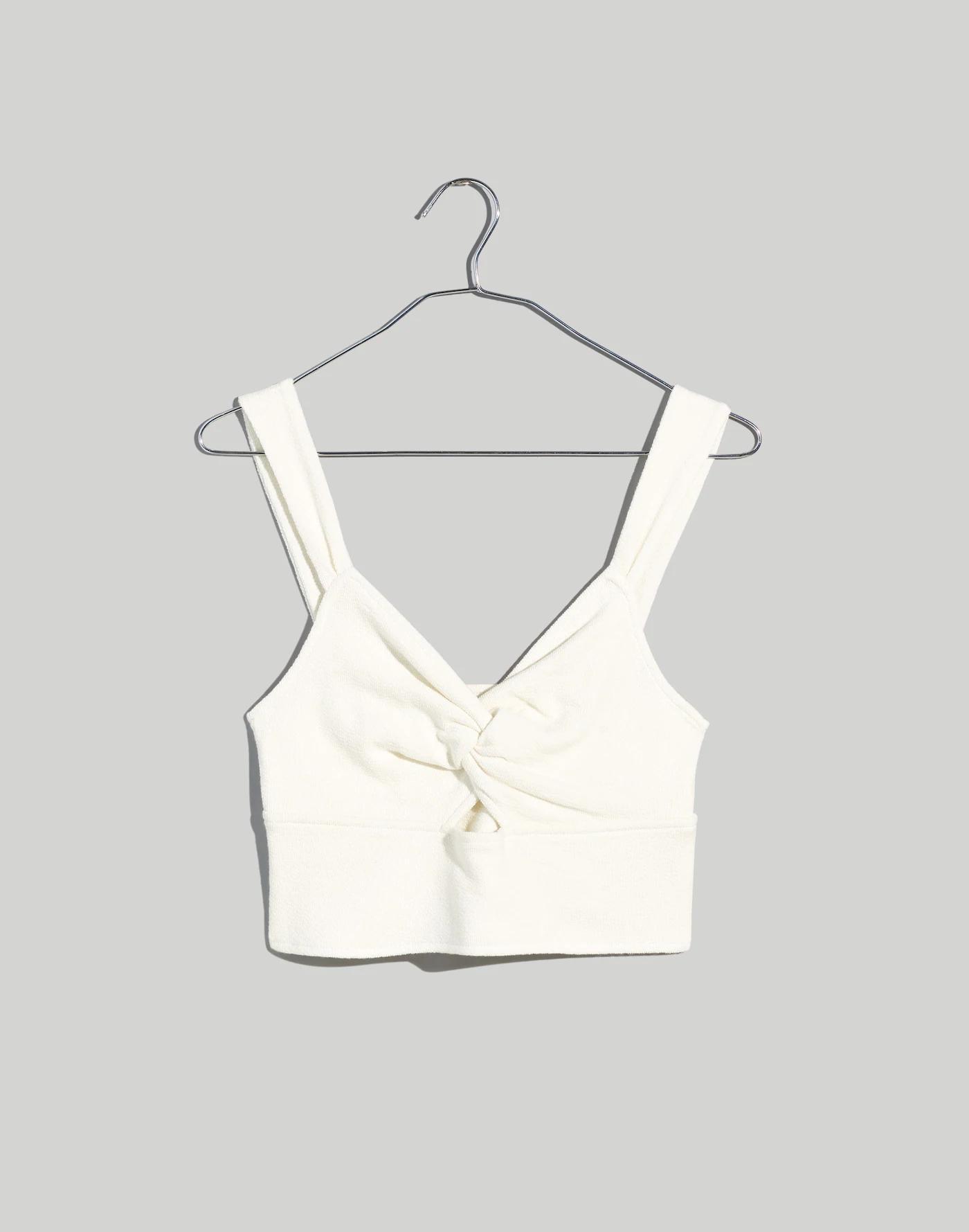 Cutout Knot-Front Crop Tank Top Product Image
