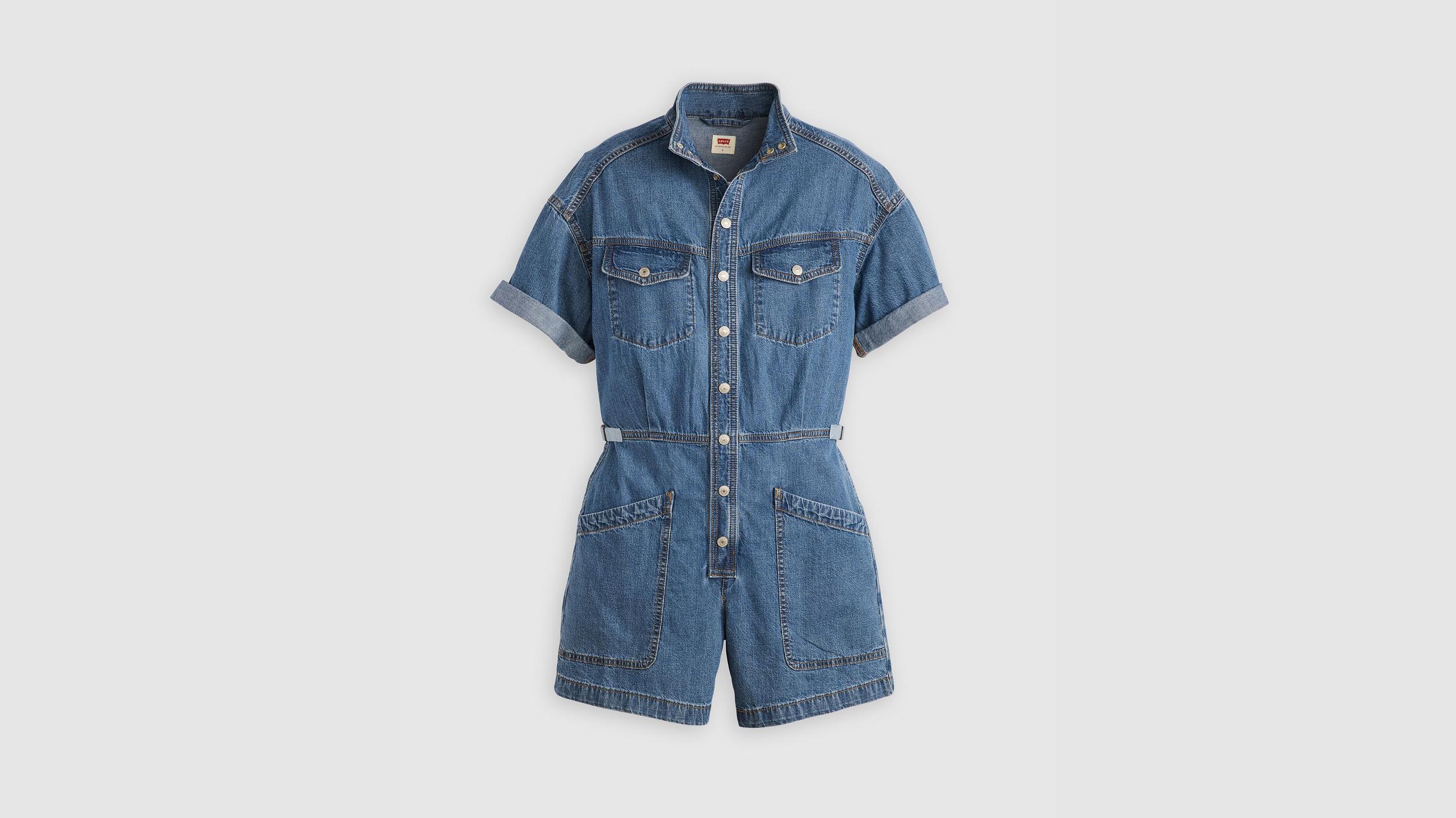 Short Sleeve Surplus Romper Product Image