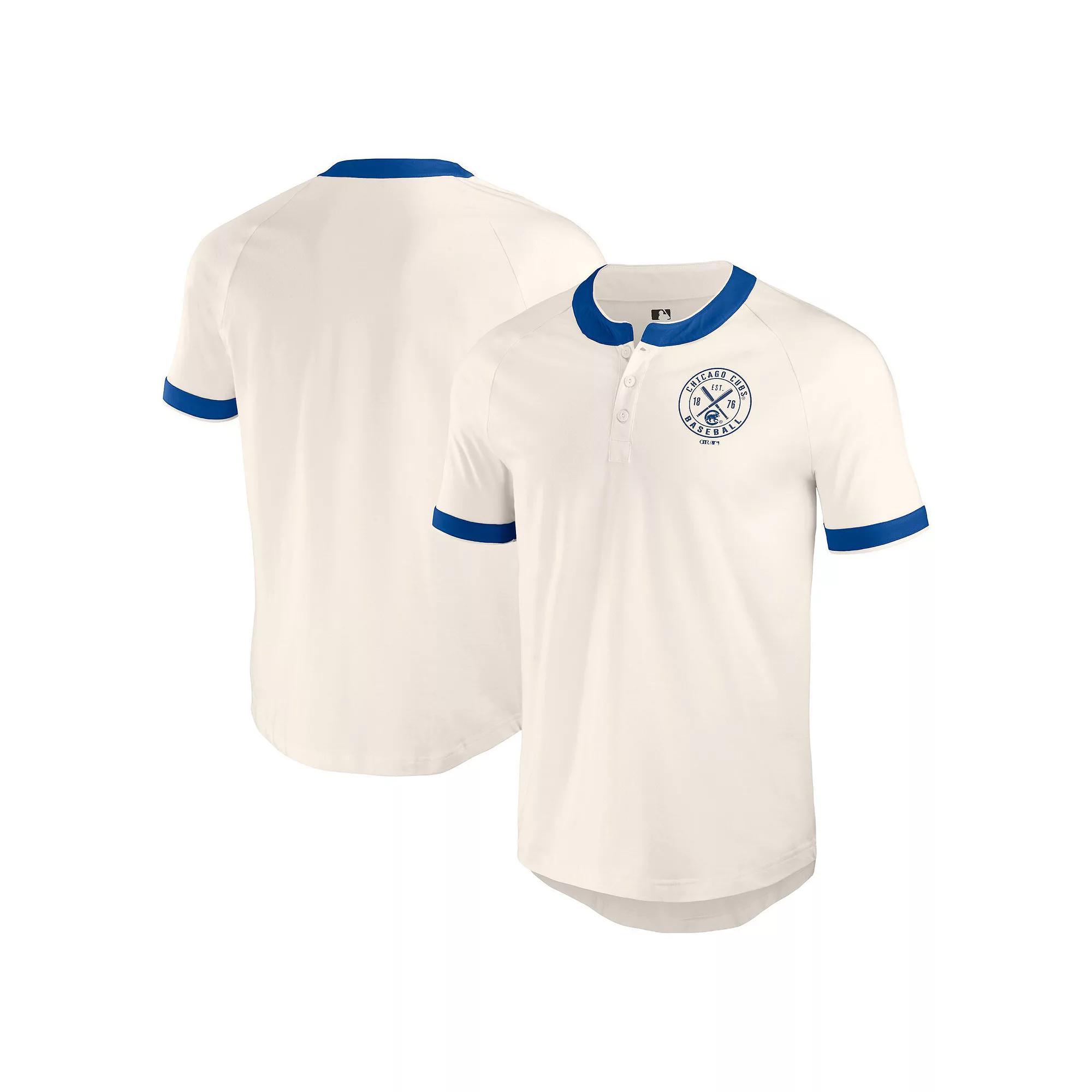 Men's Darius Rucker Collection by Fanatics White Texas Rangers Henley Raglan T-Shirt,  Product Image