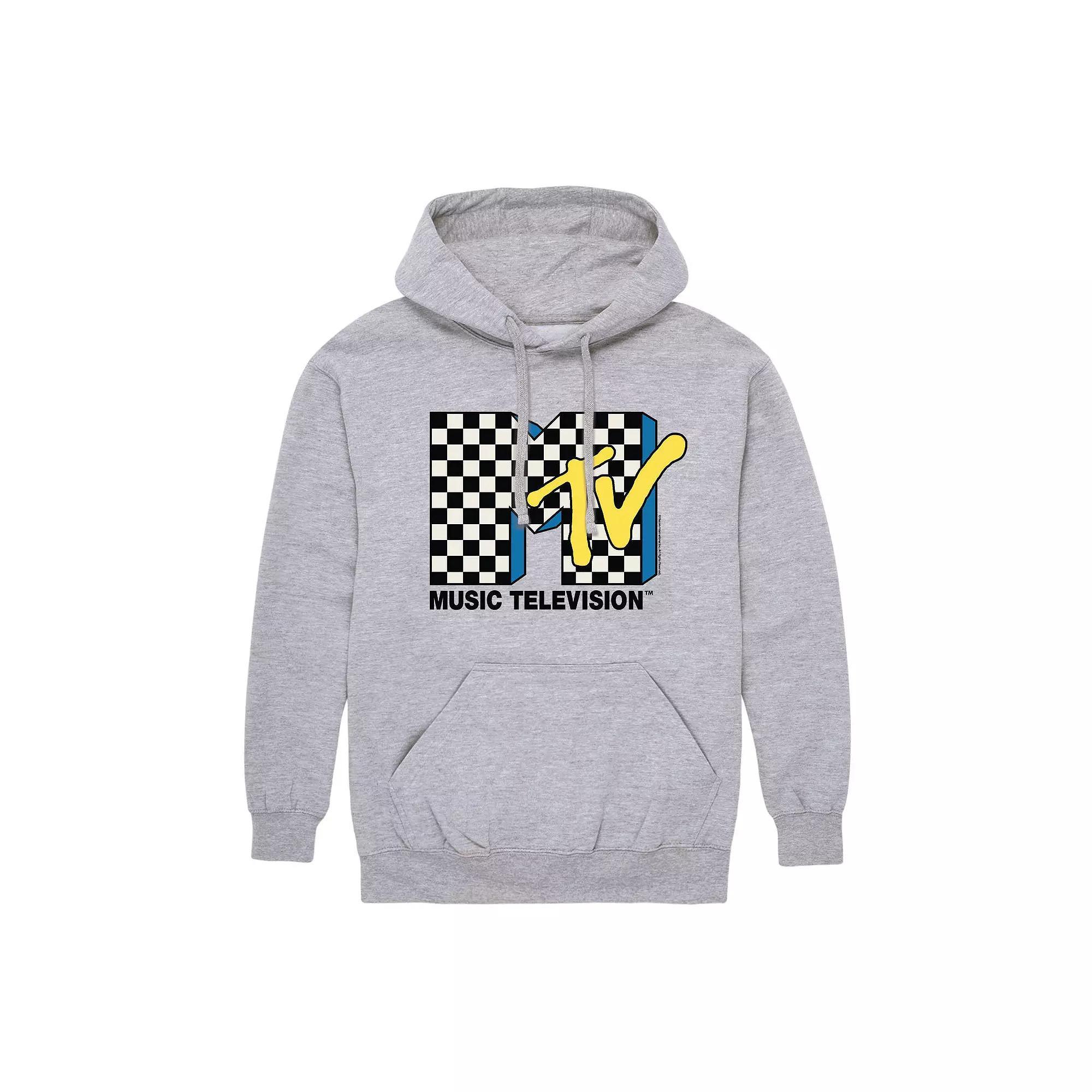 Men's MTV Classic Logo Checkered Hoodie,  Product Image