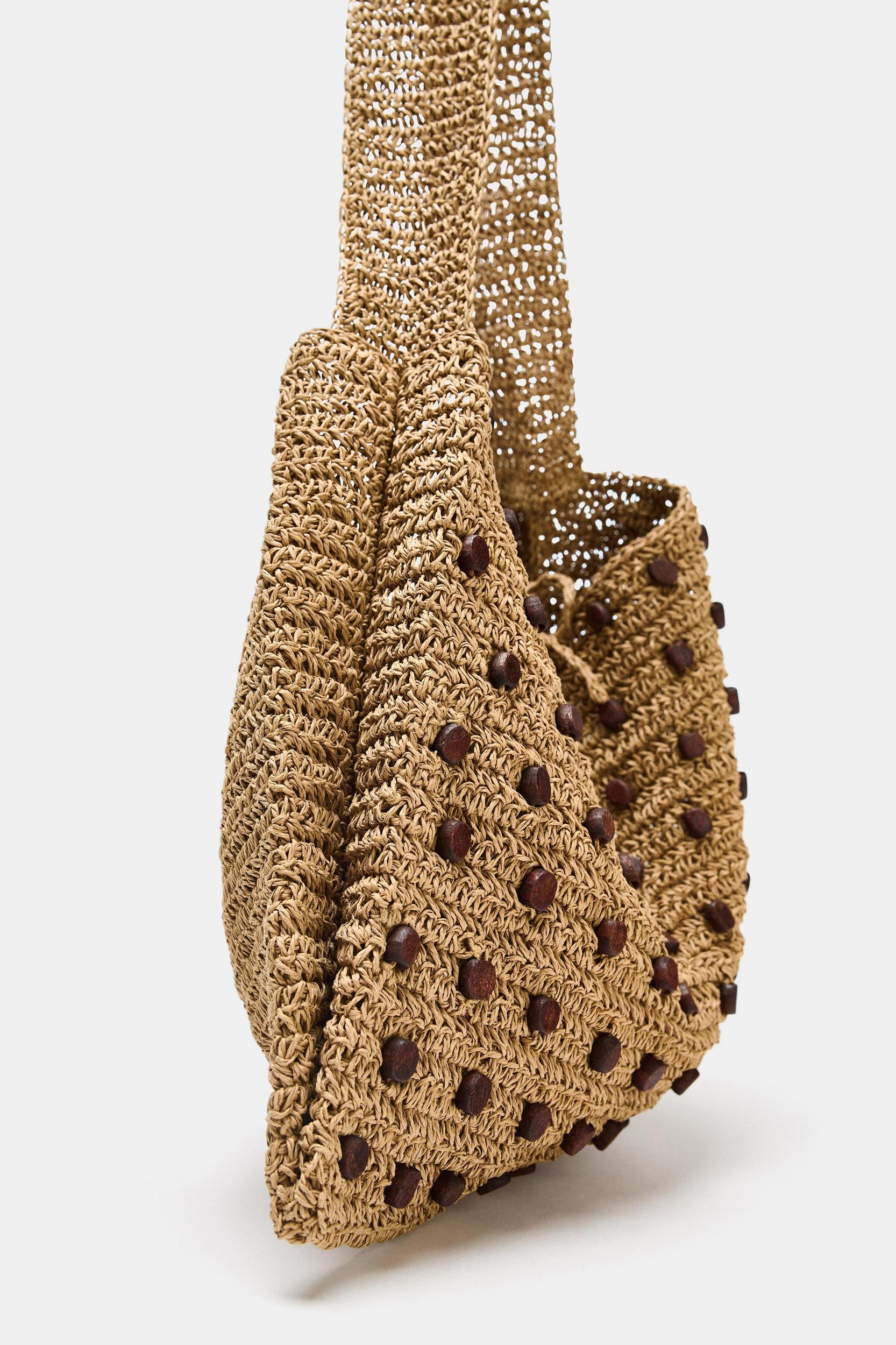 BEADED WOVEN SHOPPER Product Image