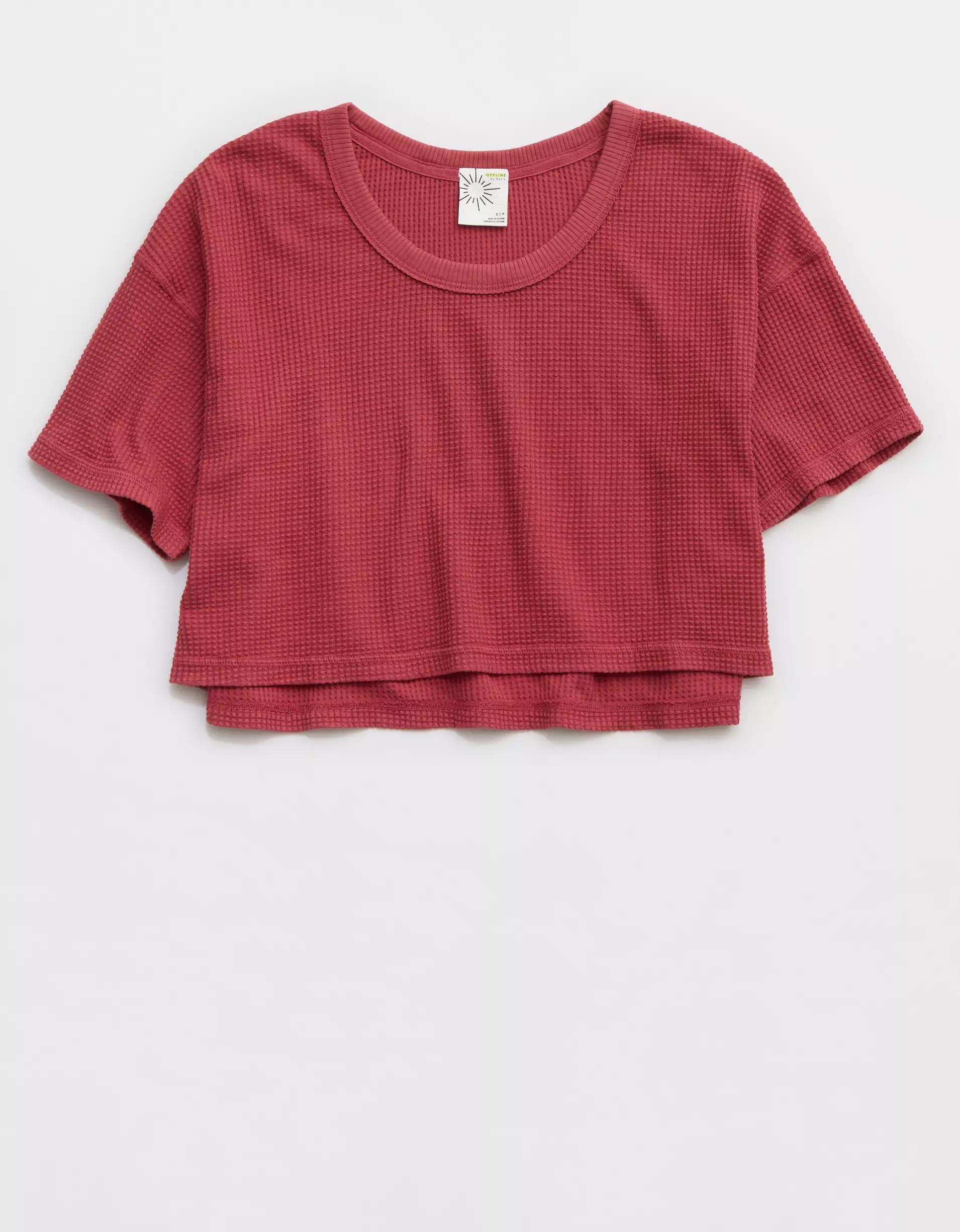 OFFLINE By Aerie Wow! Waffle Scoop T-Shirt Product Image