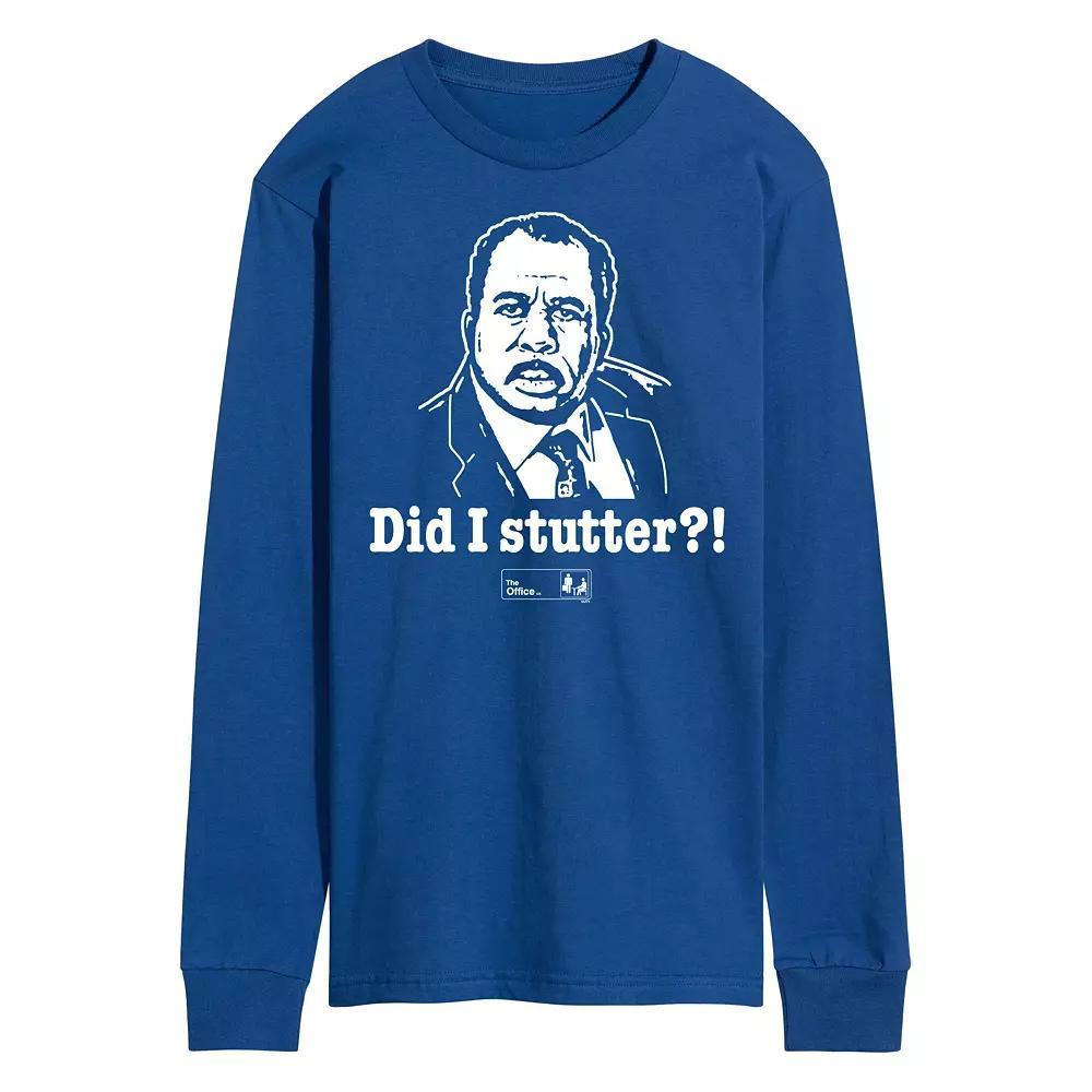 Men's The Office Did I Stutter Long Sleeve Tee,  Product Image