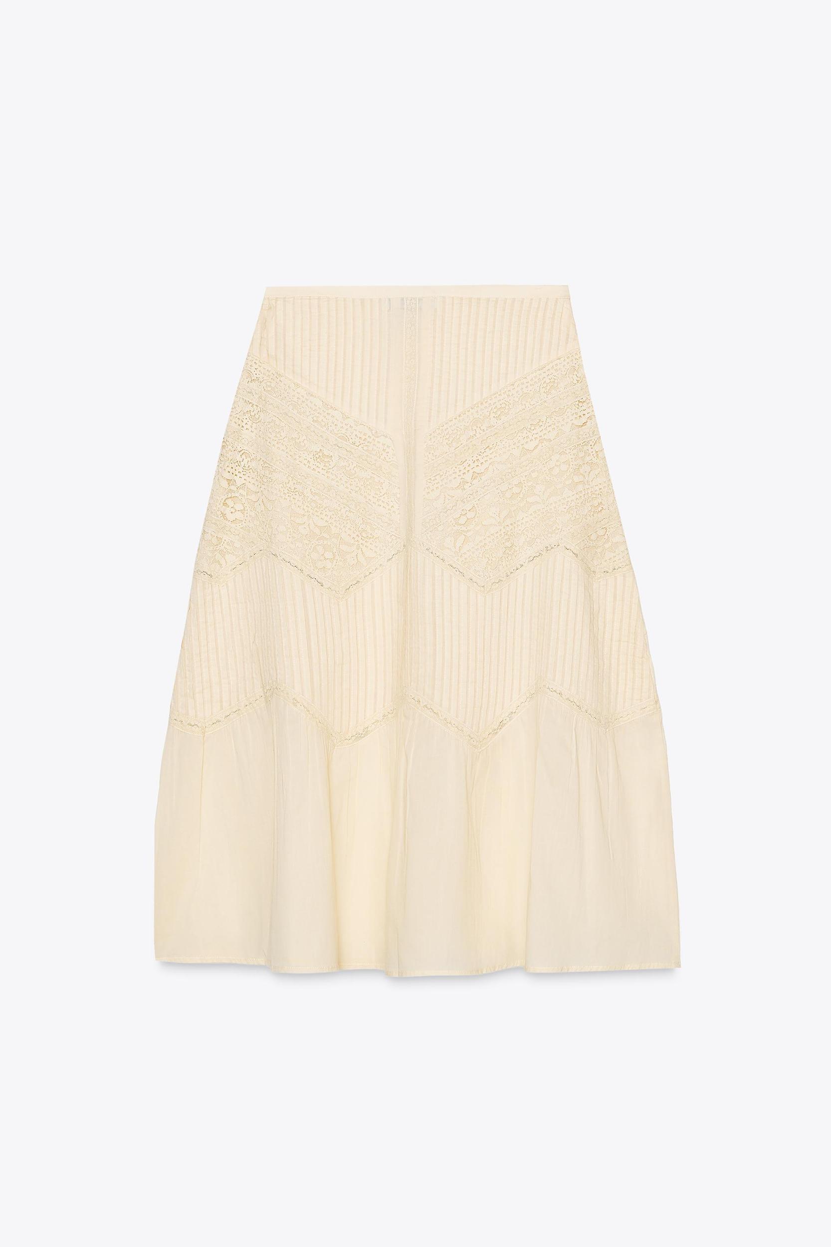 ZW COLLECTION LACE MIDI SKIRT Product Image