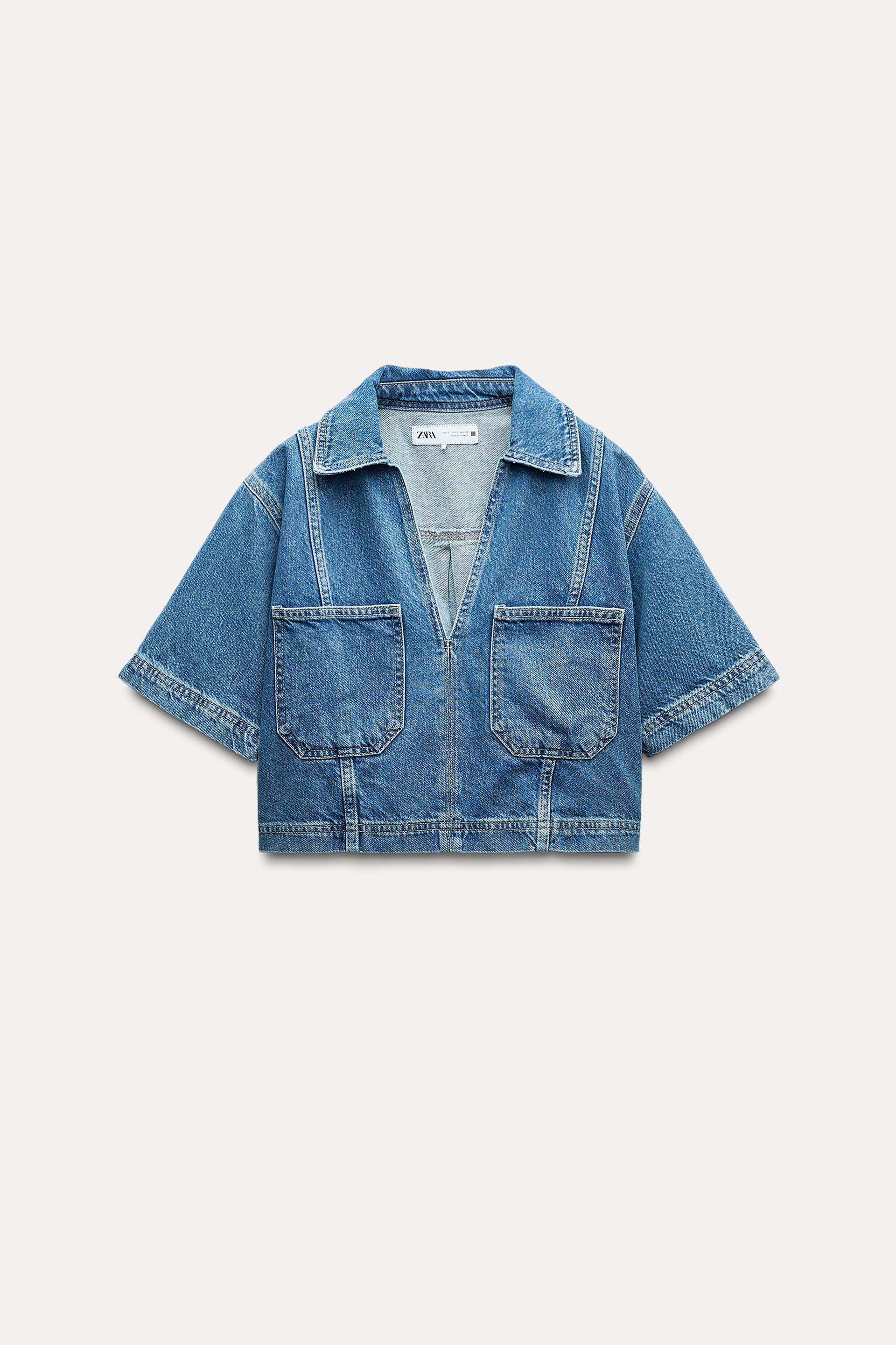 CROP DENIM SHIRT Z1975 Product Image