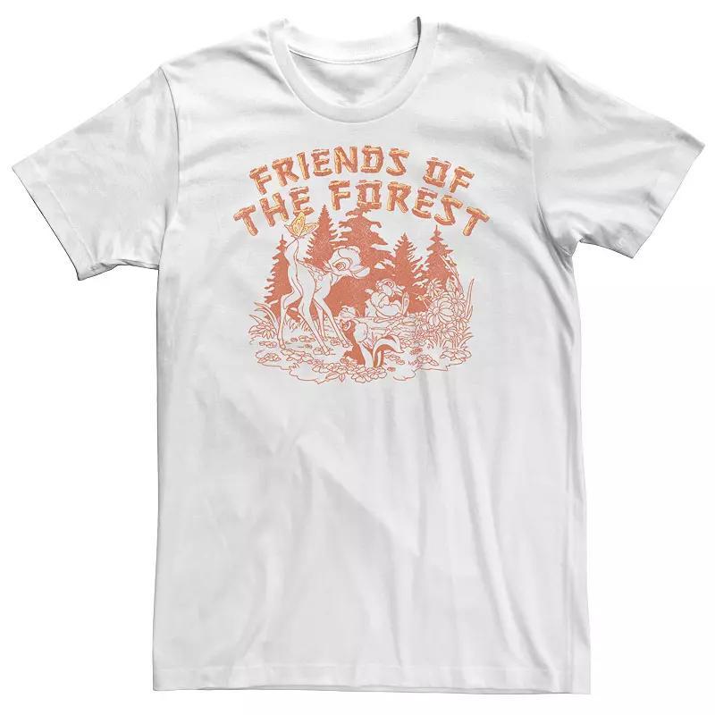 Big & Tall Disney Bambi Group Shot Friends Of The Forest Tee, Men's, Size: 4XLT, White Product Image