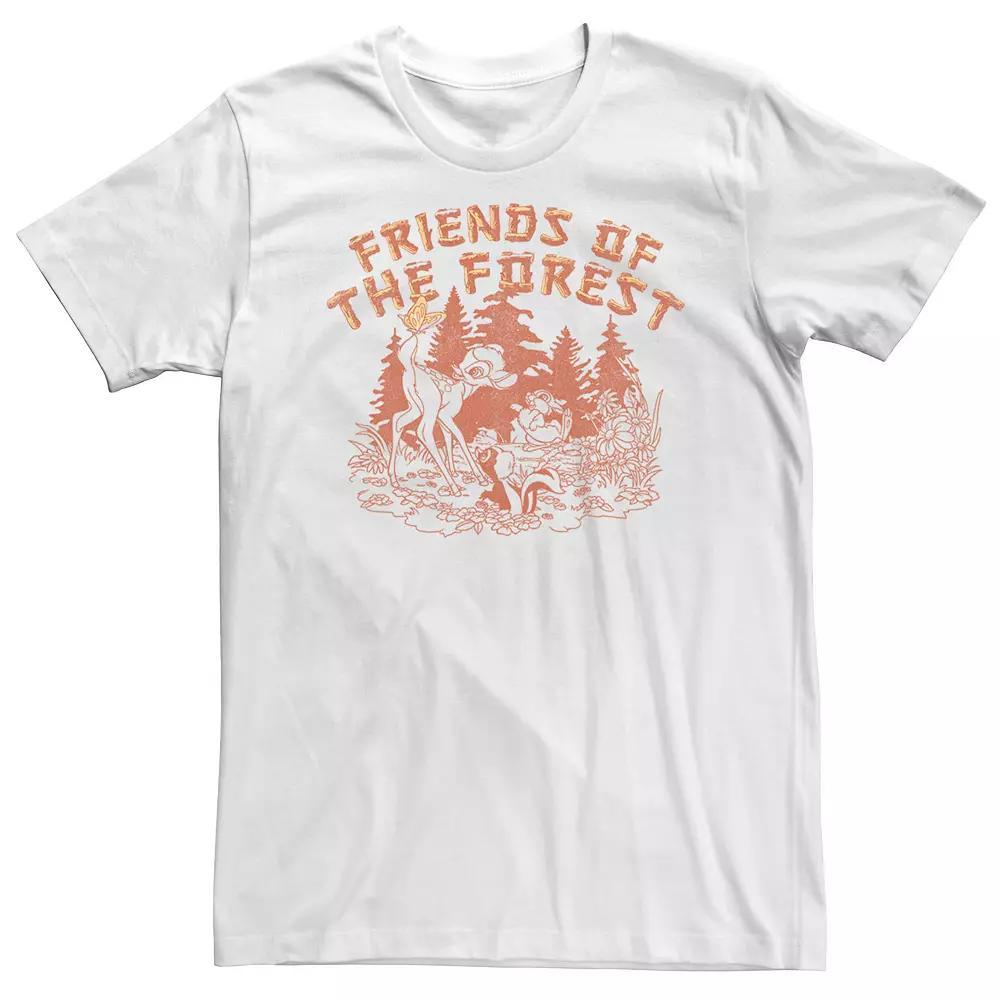 Big & Tall Disney Bambi Group Shot Friends Of The Forest Tee, Men's, Size: 4XLT, White Product Image