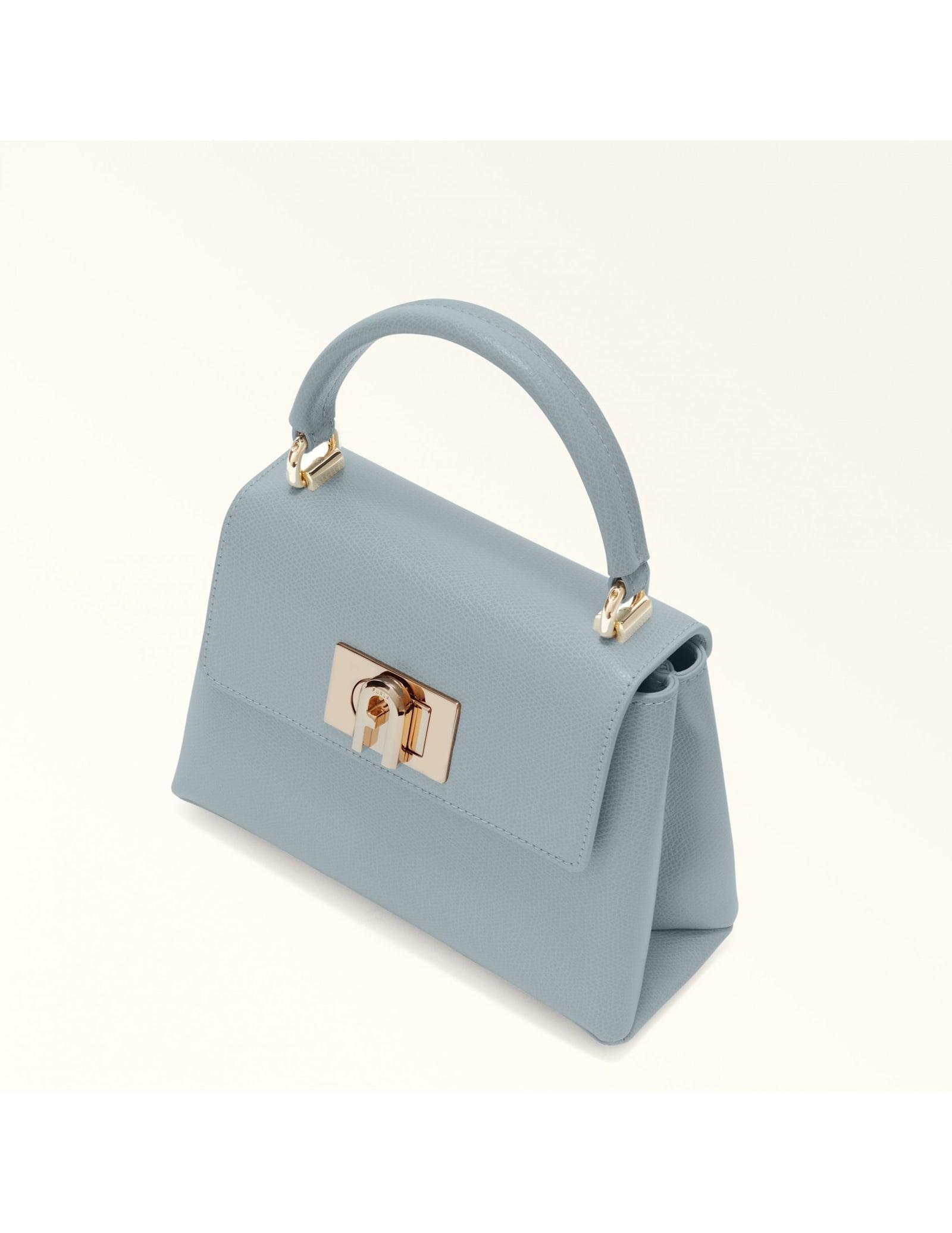 FURLA 1927 Mini Top Handle In Leather Color Cloud In Nuvola Product Image