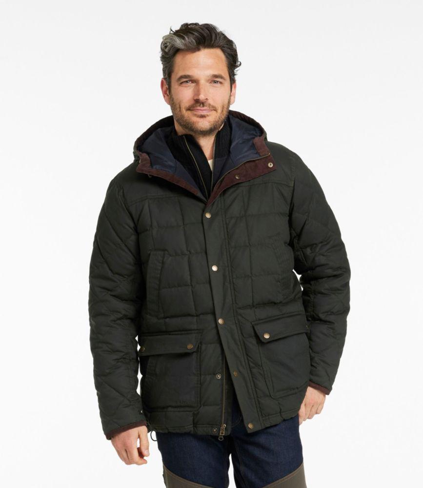 Men's Upcountry Waxed Down Hooded Jacket Product Image