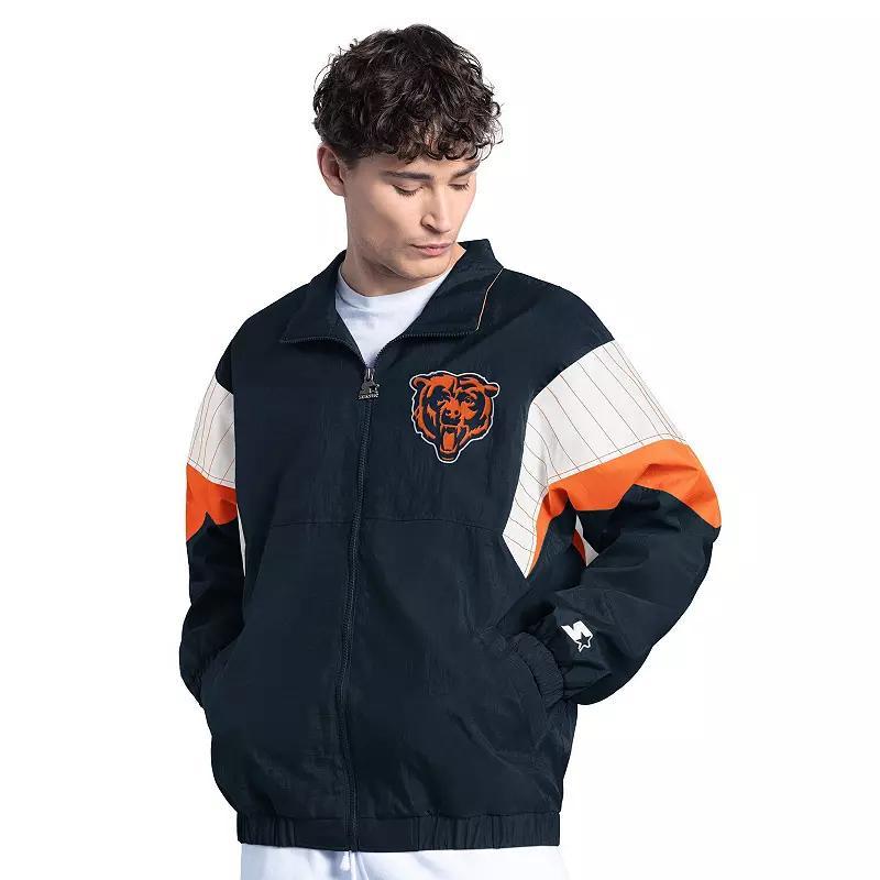 Men's Starter Black Cincinnati Bengals Yard Line Full-Zip Jacket,  Product Image