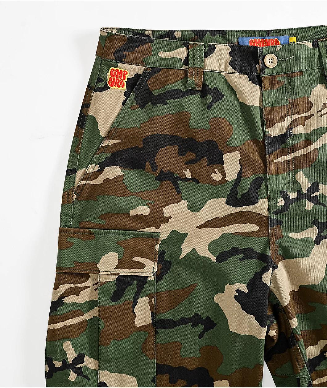 Empyre Cargo Loose Fit Camo Skate Shorts Product Image