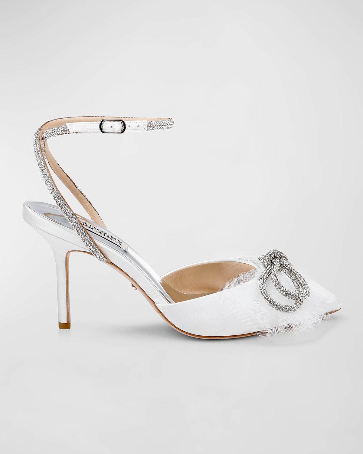 Badgley Mischka Womens Sacred Embellished Ankle Strap Pumps Product Image