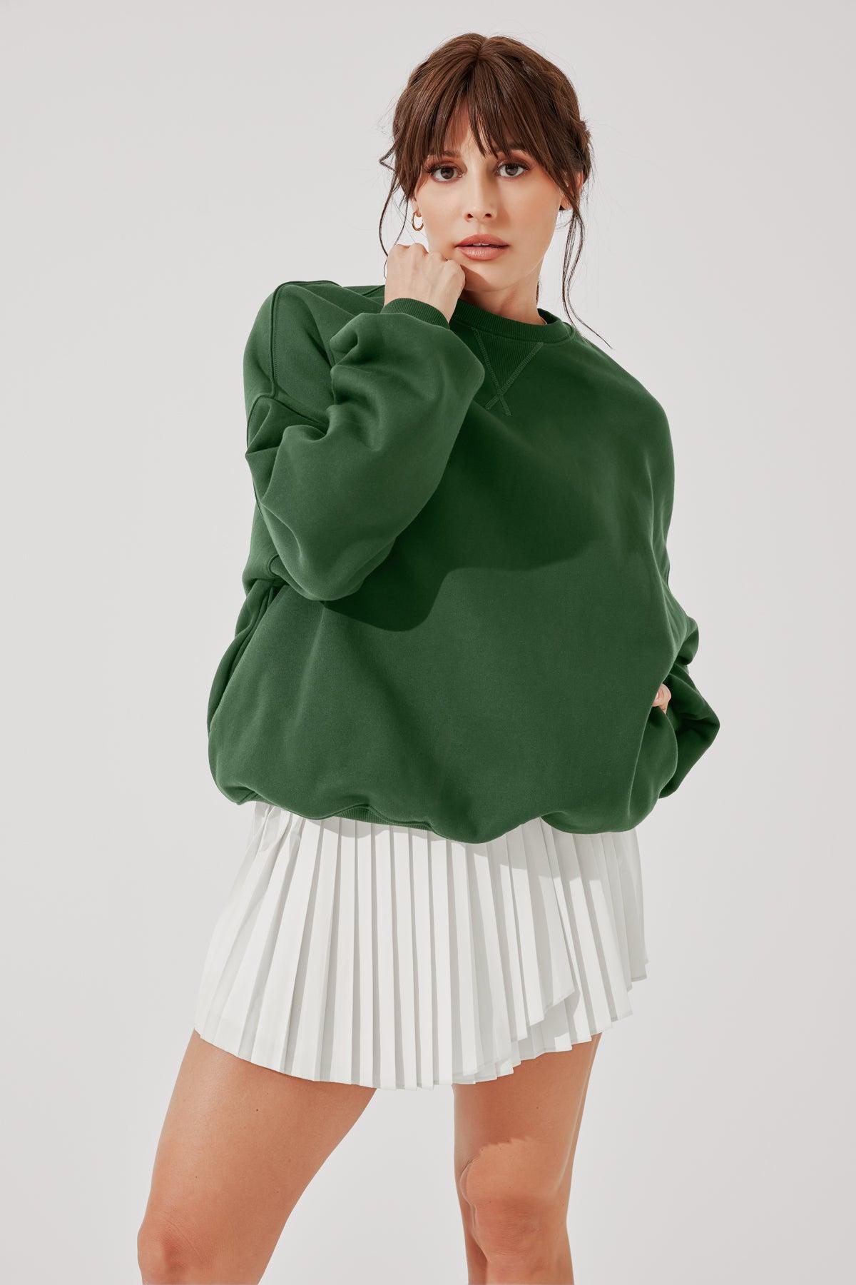 Cloud Crewneck Sweater - Fern Green Product Image