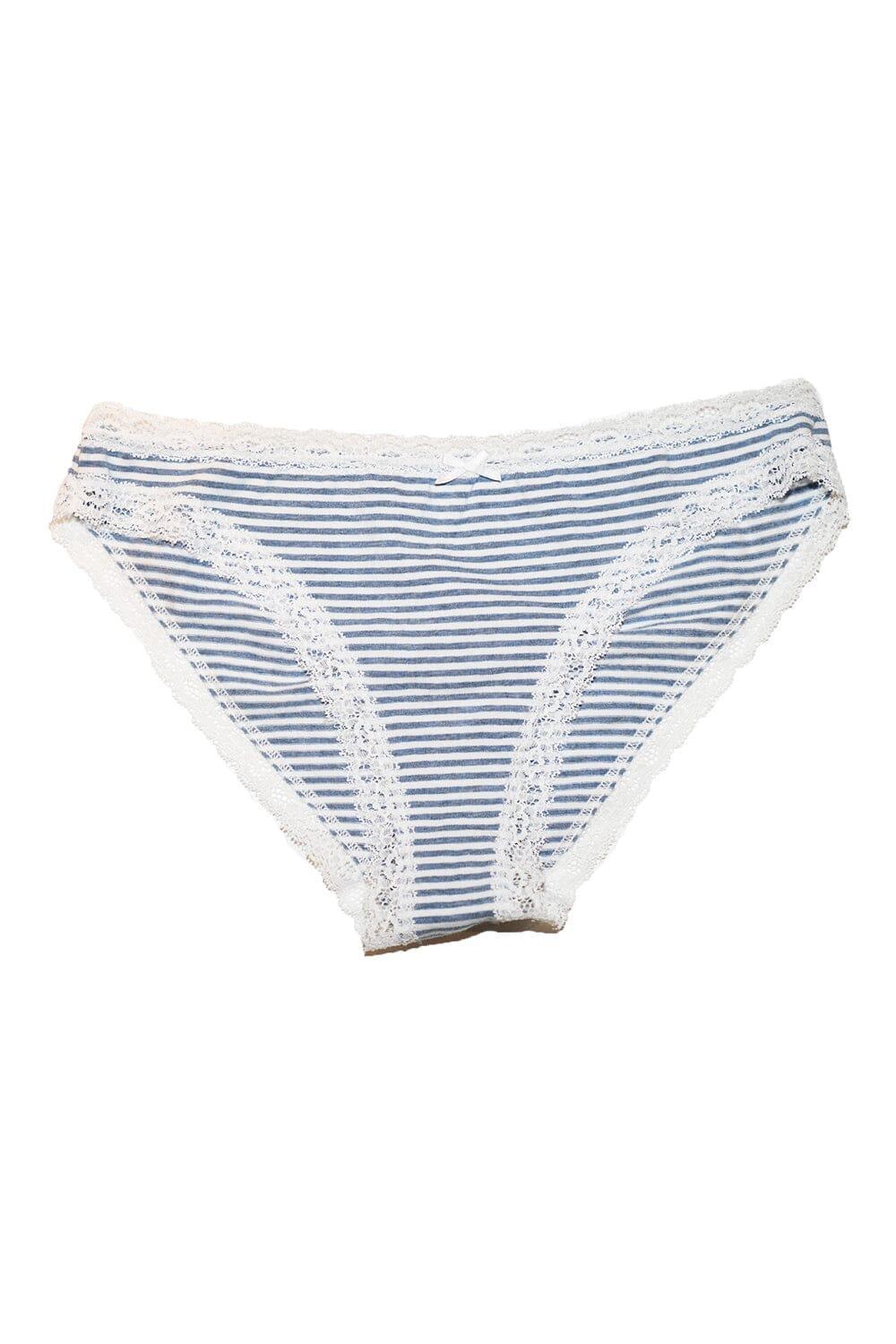 Stripe Scallop Bow Underwear Product Image