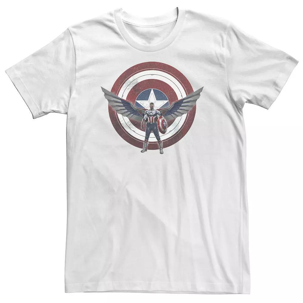 Big & Tall Marvel The Falcon And The Winter Soldier Captain America Shield Wings Tee, Men's,  Product Image