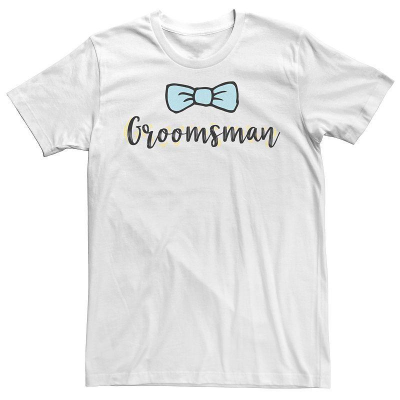 Mens Groomsman Bow Tie Tee Product Image