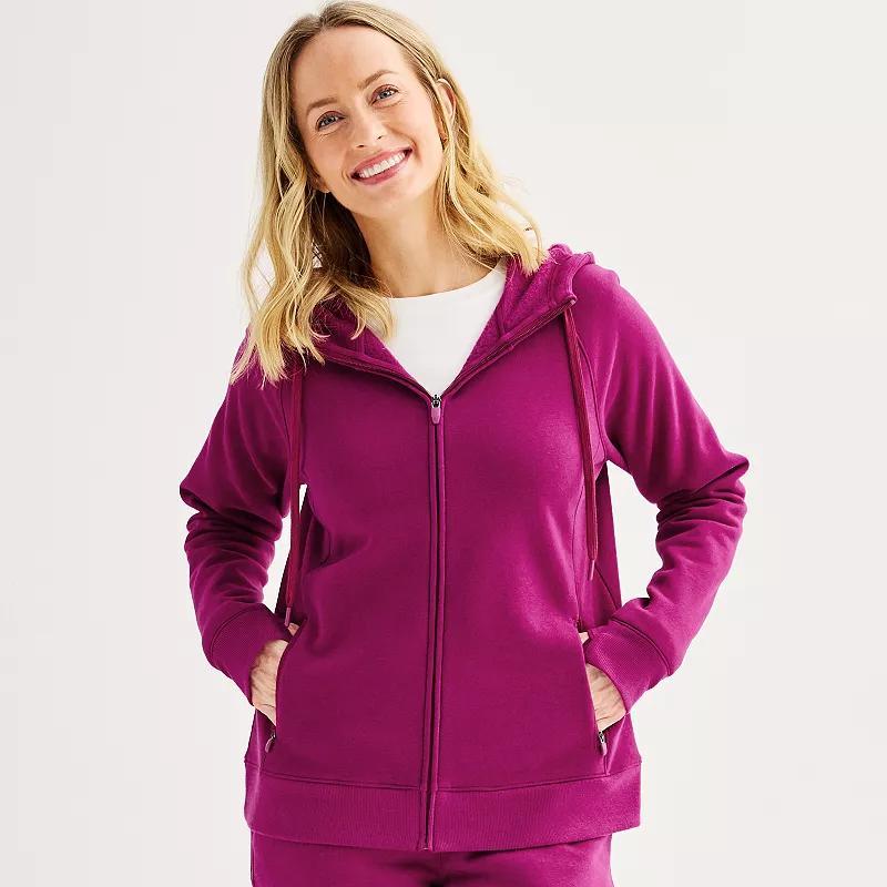 Womens Tek Gear Ultrasoft Fleece Hoodie Jacket Product Image