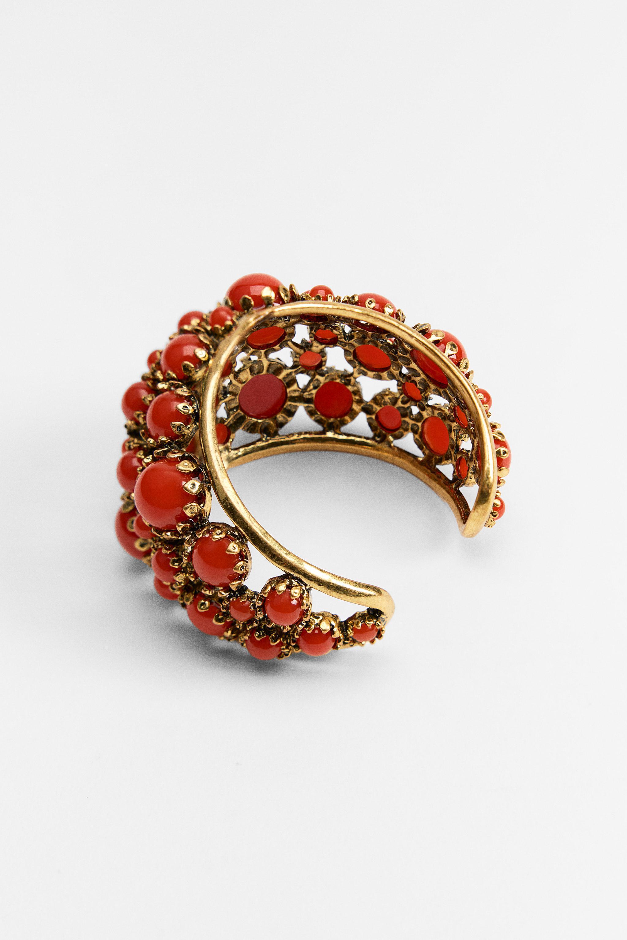 RESIN STONE CUFF BRACELET Product Image