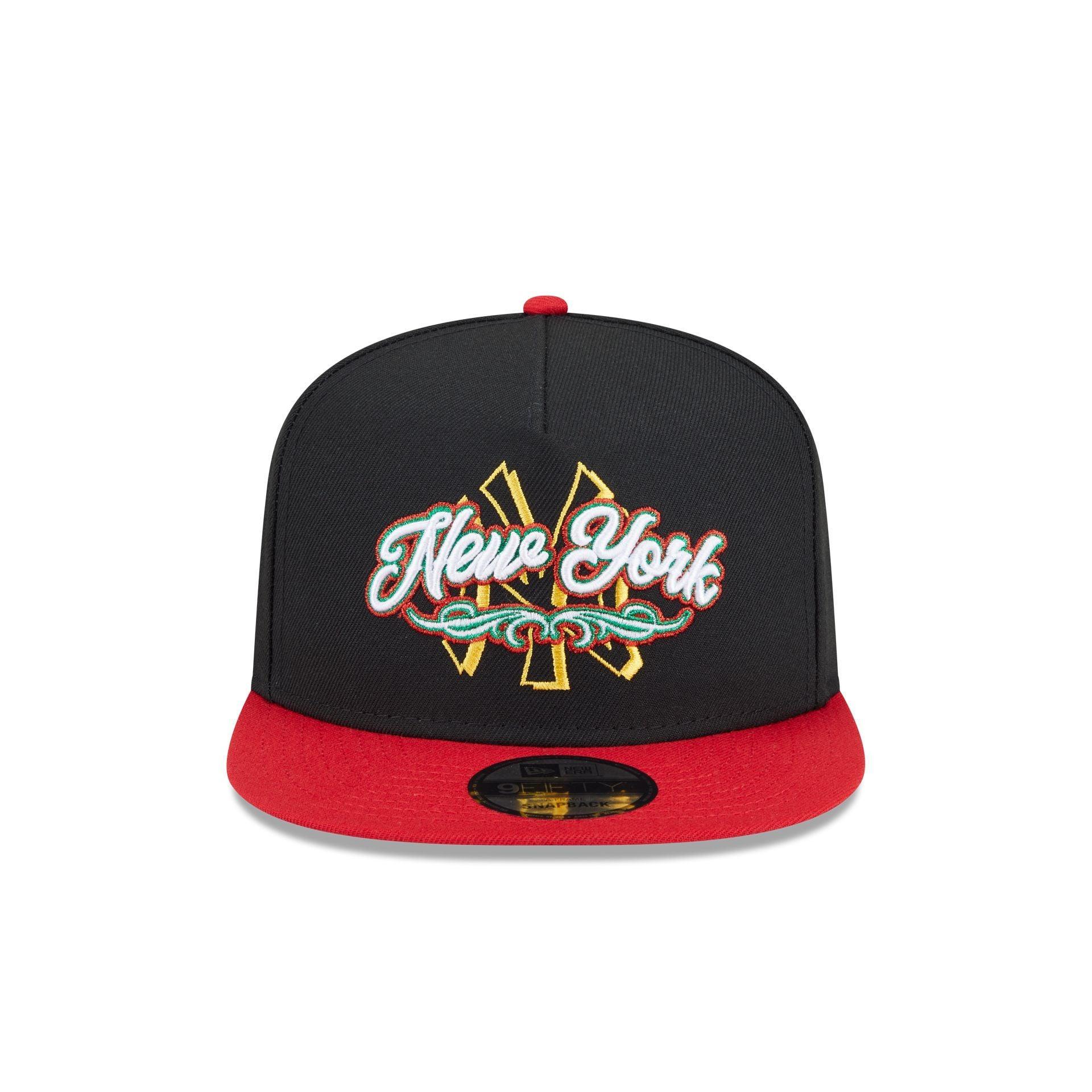 New York Yankees City Script 9FIFTY A-Frame Snapback Hat Male Product Image