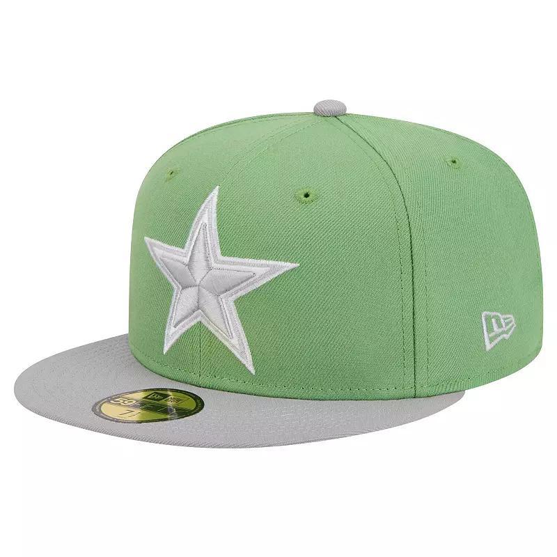 Men's New Era Green/Gray Dallas Cowboys Two-Tone Color Pack 59FIFTY Fitted Hat,  Product Image