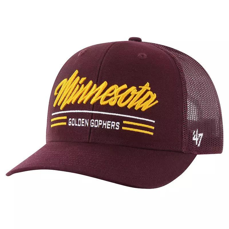 Mens 47 Maroon Minnesota Golden Gophers Garner Trucker Adjustable Hat Product Image