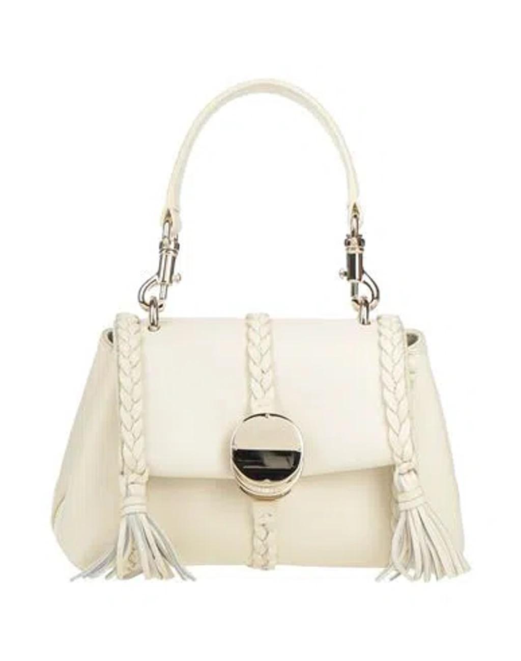 CHLOÉ Woman Handbag Cream Size - Lambskin, Calfskin In White Product Image