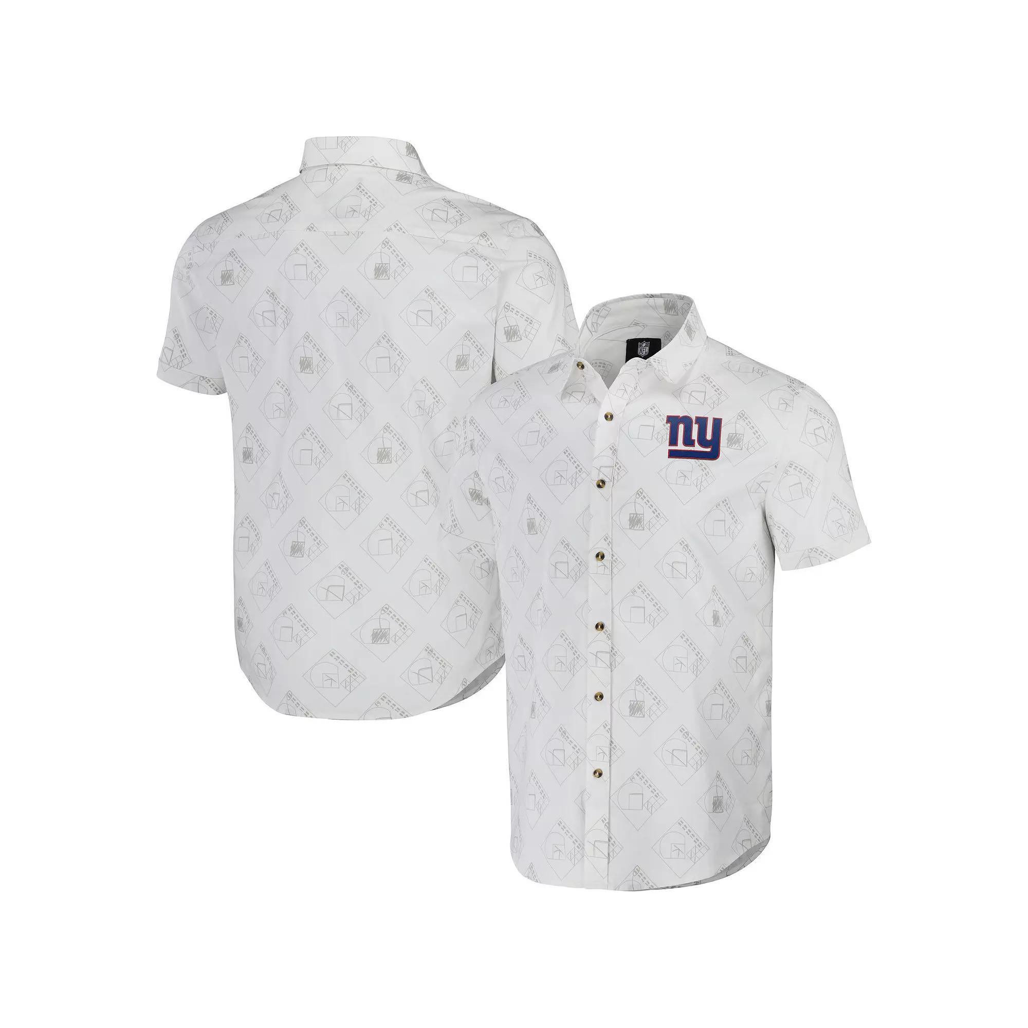 Men's NFL x Darius Rucker Collection by Fanatics White Kansas City Chiefs Woven Short Sleeve Button Up Shirt, Size: Small Product Image