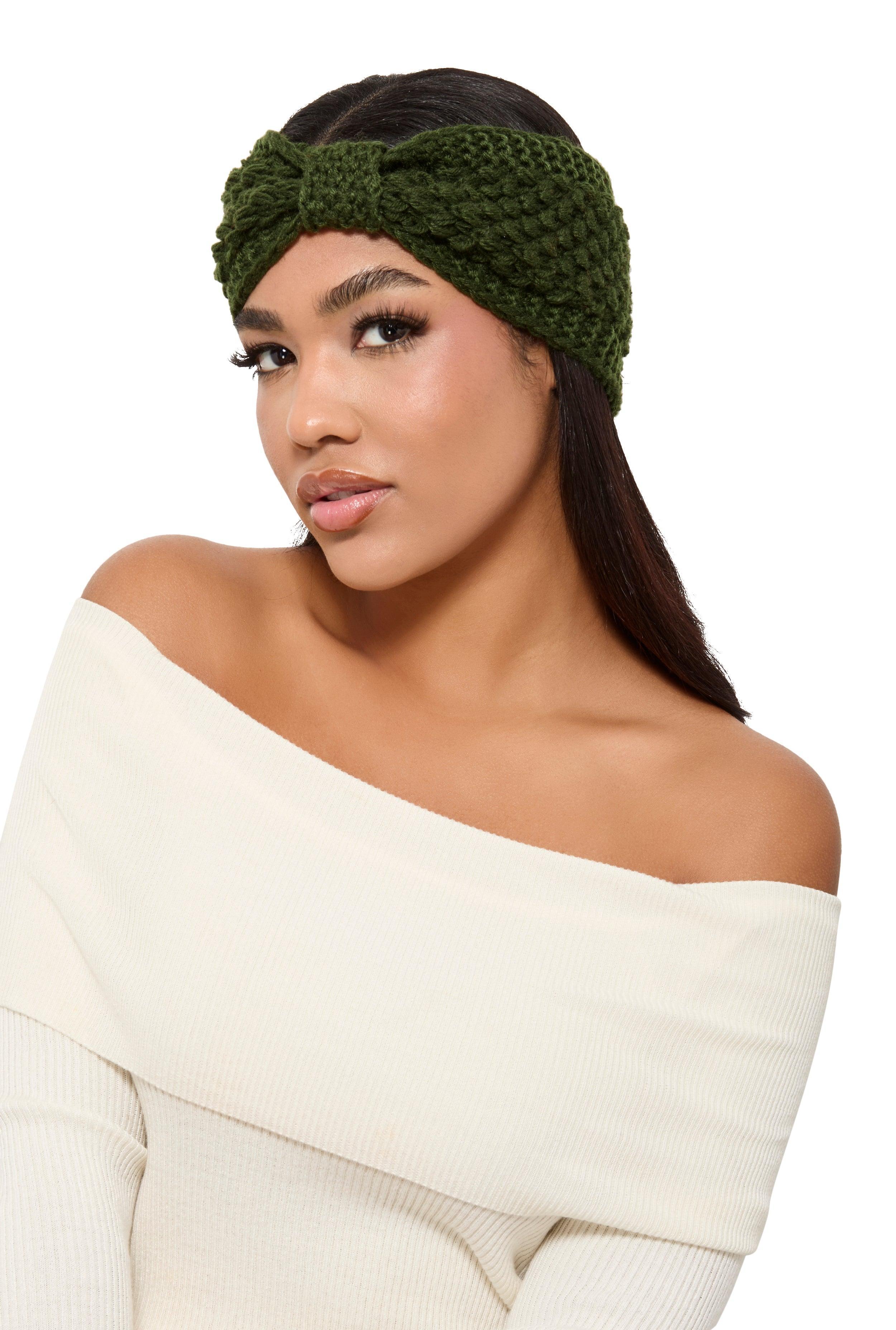 Womens Crochet Front Knot Head Wrap Product Image