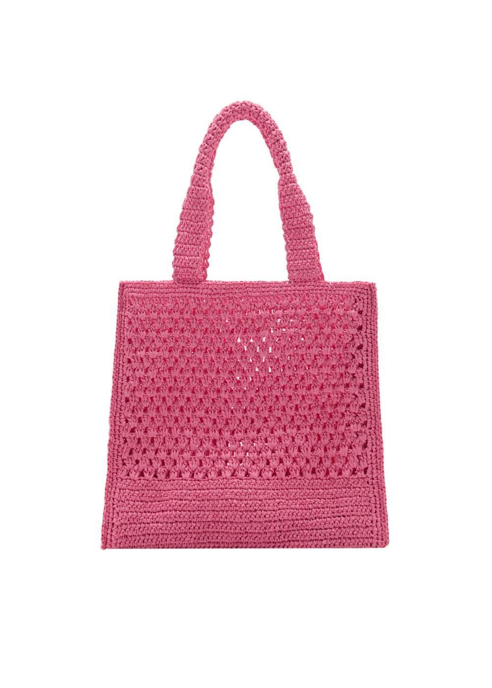 Natural fibre shopper bag - Women | MANGO USA Product Image