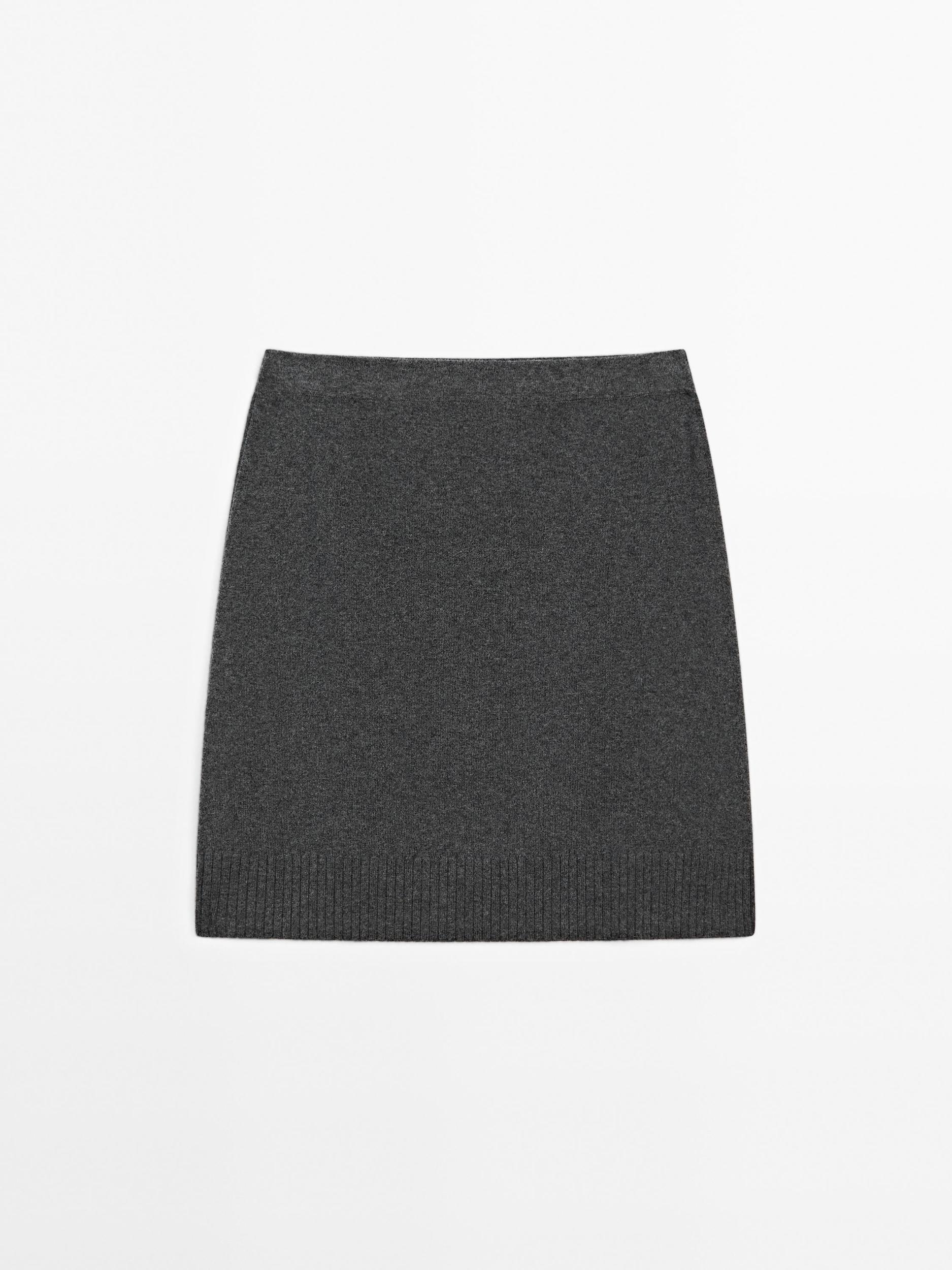 Wool blend mini skirt Product Image