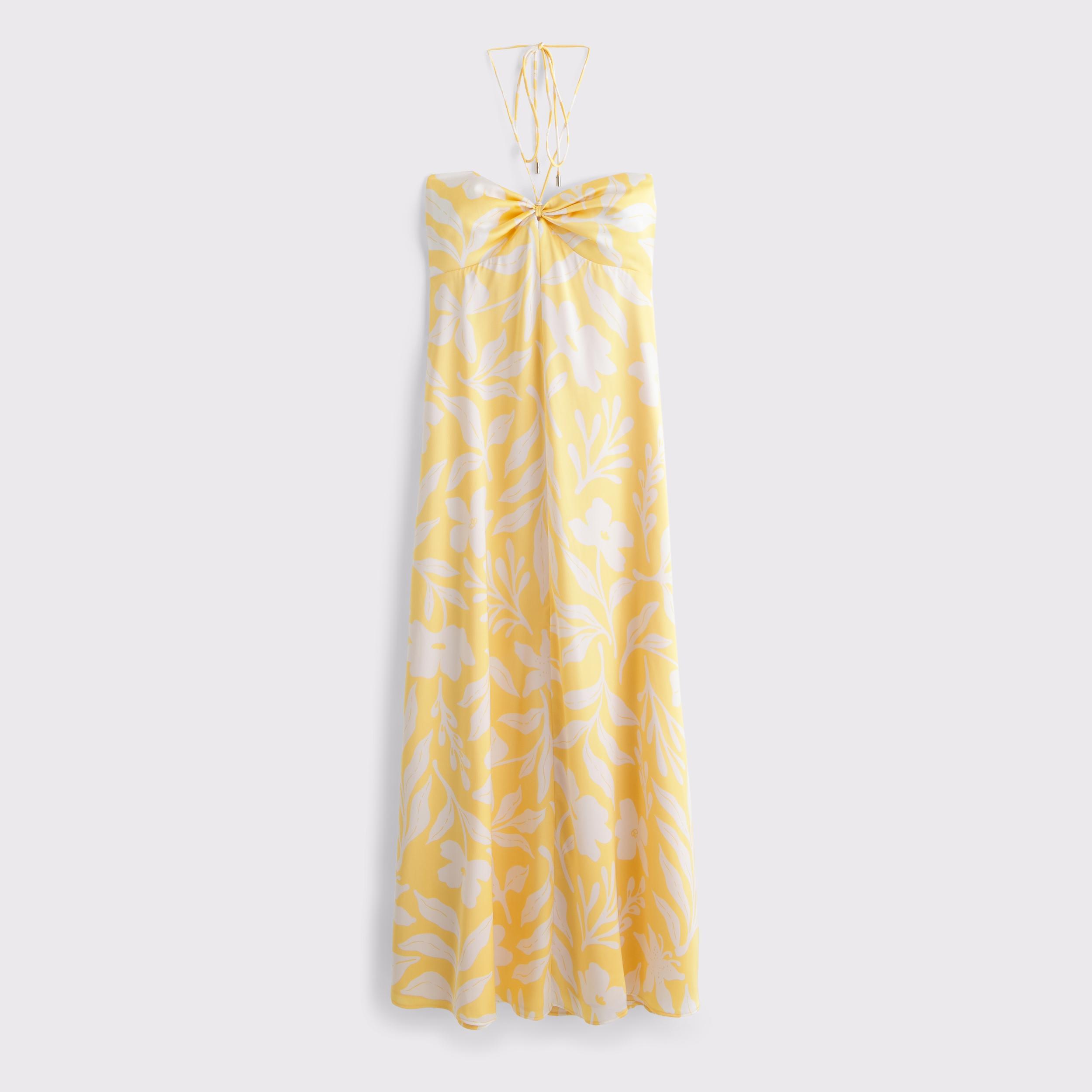 Twist-Front Flowy Maxi Dress Product Image