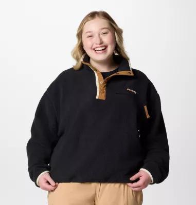 Columbia Womens Helvetia II Cropped Half Snap Fleece Pullover - Plus Size- Product Image