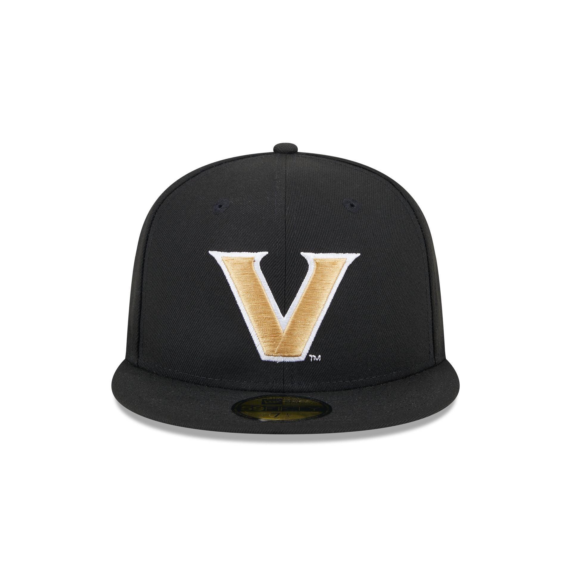 Vanderbilt Commodores Black 59FIFTY Fitted Hat Male Product Image