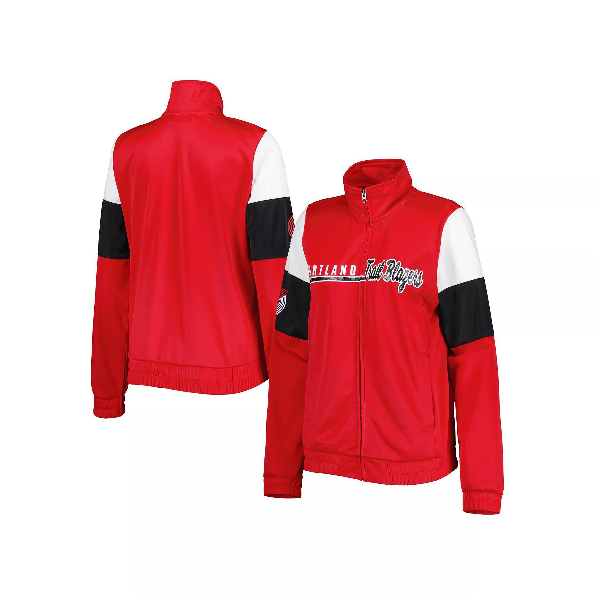Women's G-III 4Her by Carl Banks Red Portland Trail Blazers Change Up Full-Zip Track Jacket, Size: Large Product Image