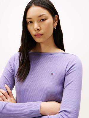 Ribbed Boatneck Top Product Image