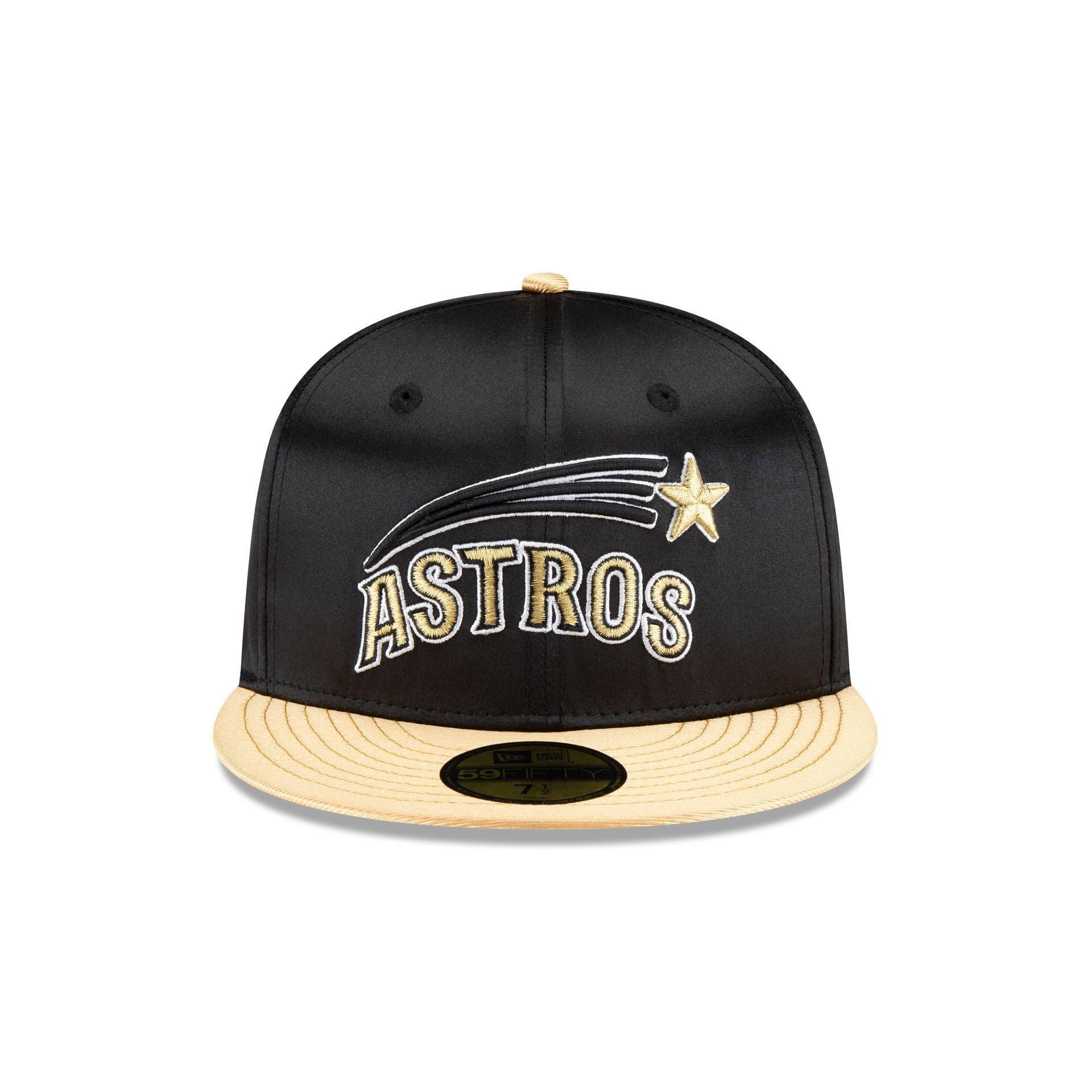 Houston Astros Metallic Gold 59FIFTY Fitted Hat Male Product Image