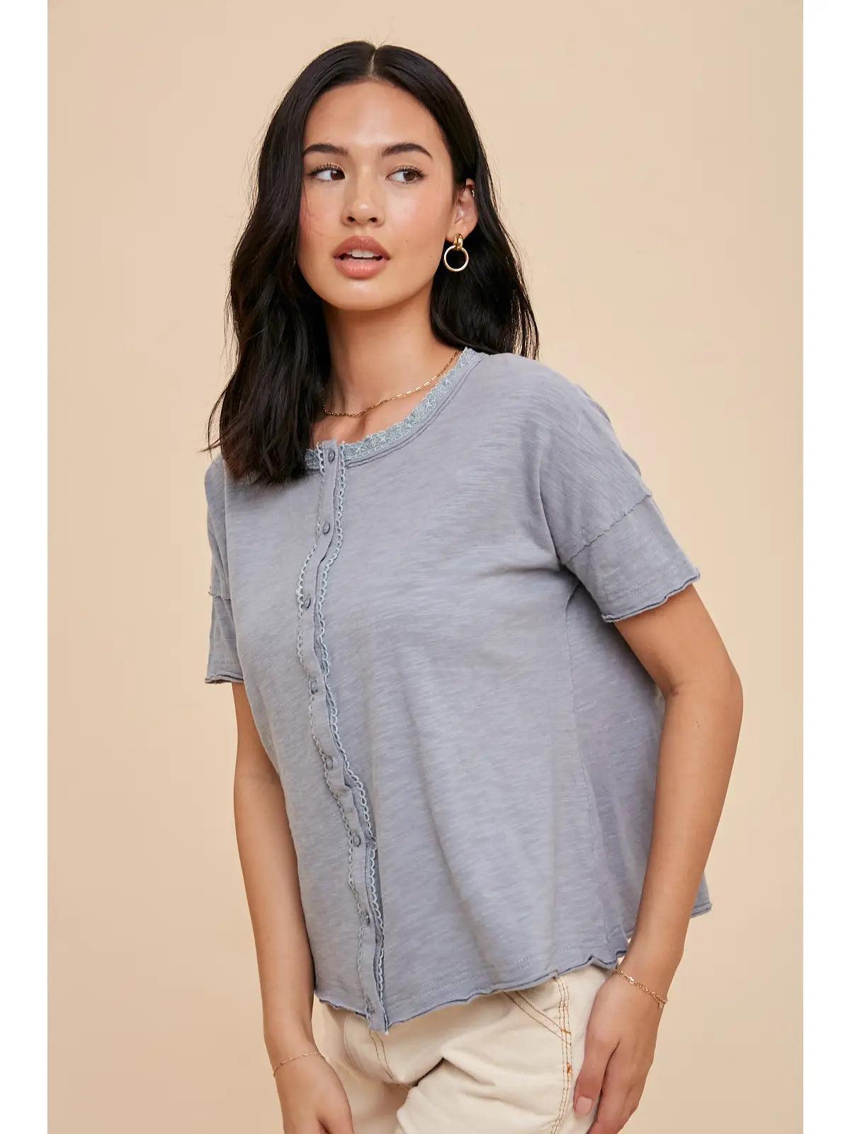 Gentian Lace Top Product Image