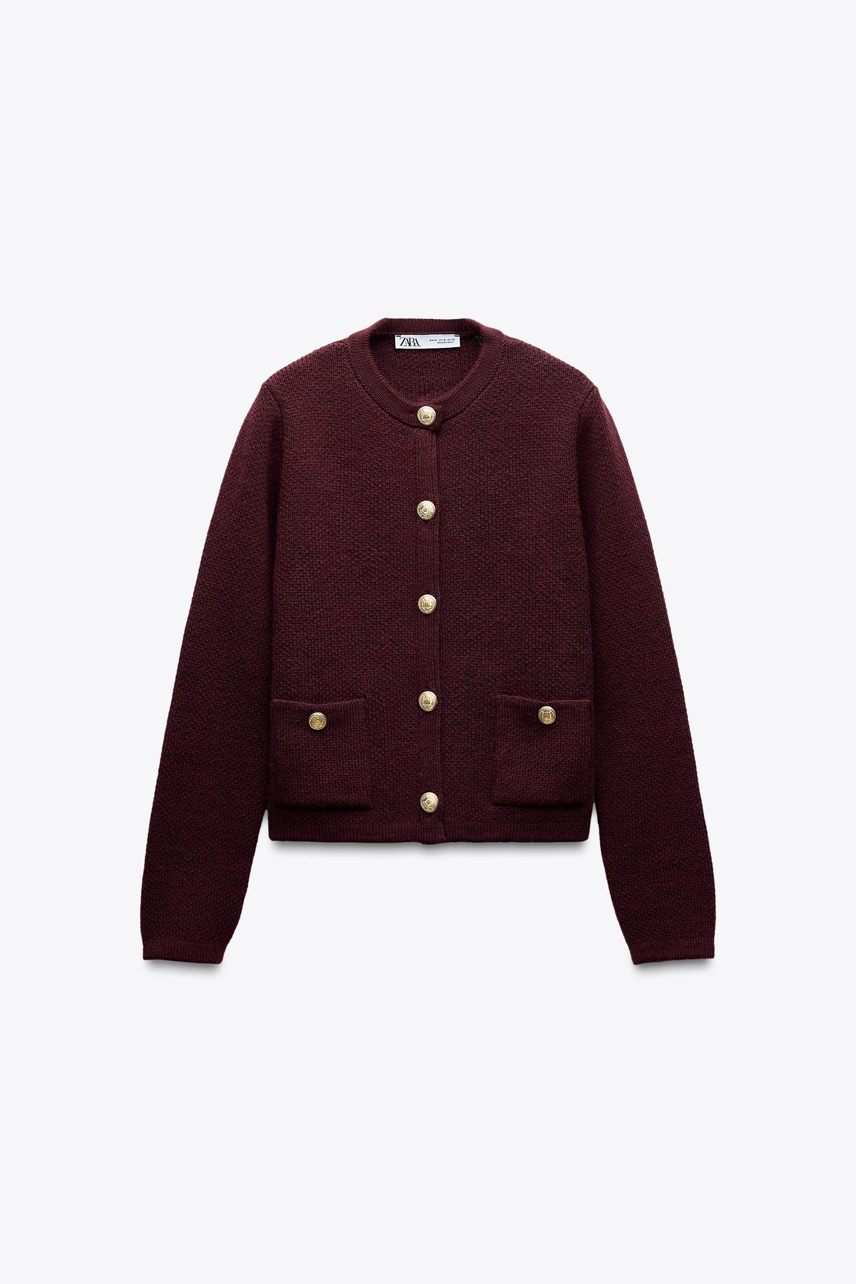 GOLDEN BUTTON KNIT CARDIGAN Product Image