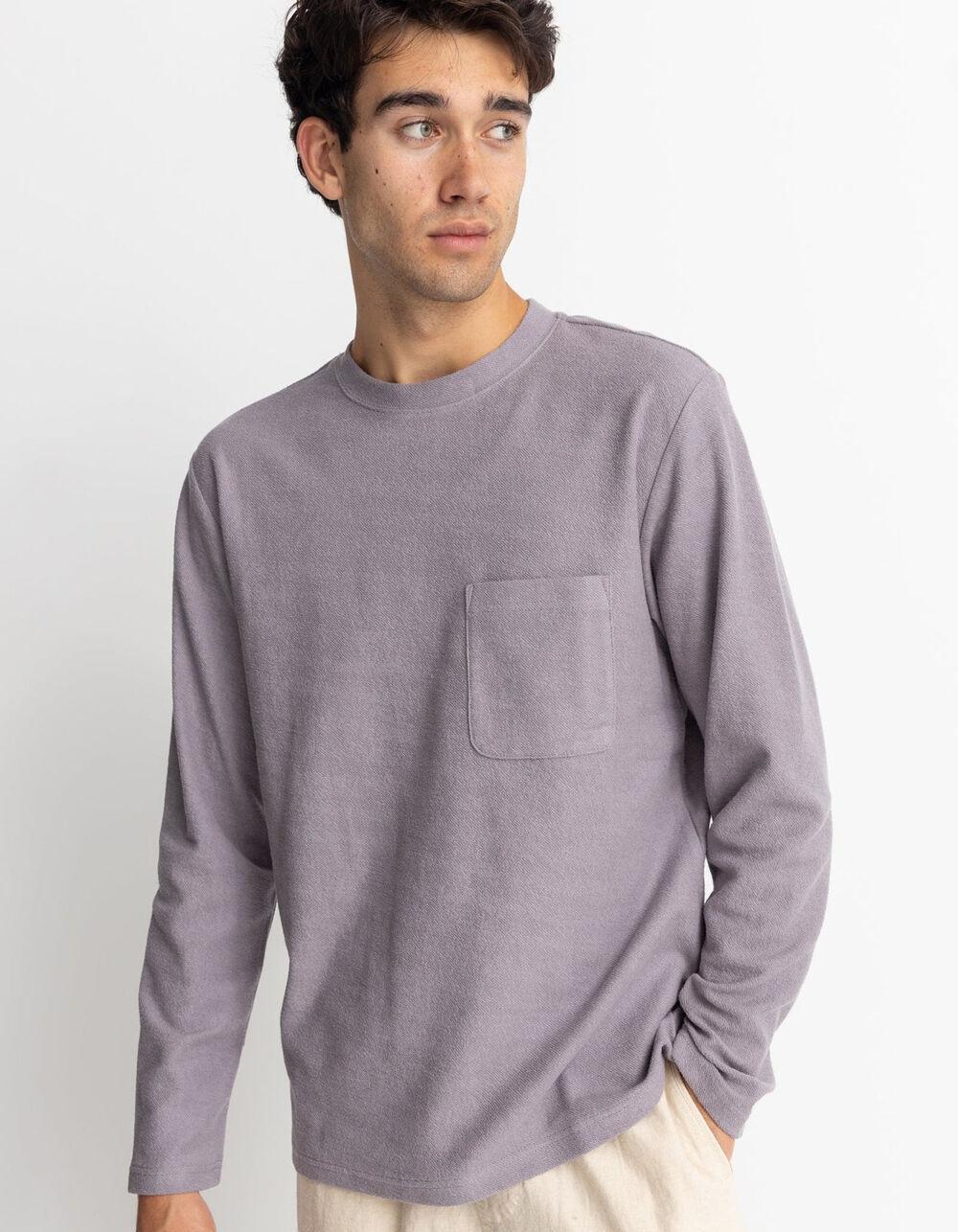 RHYTHM Vintage Terry Mens Long Sleeve Pocket Tee Product Image