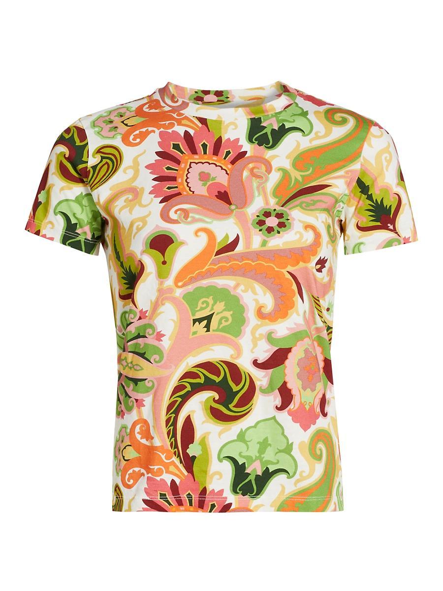 Womens Summer Artwork Print T-Shirt Product Image