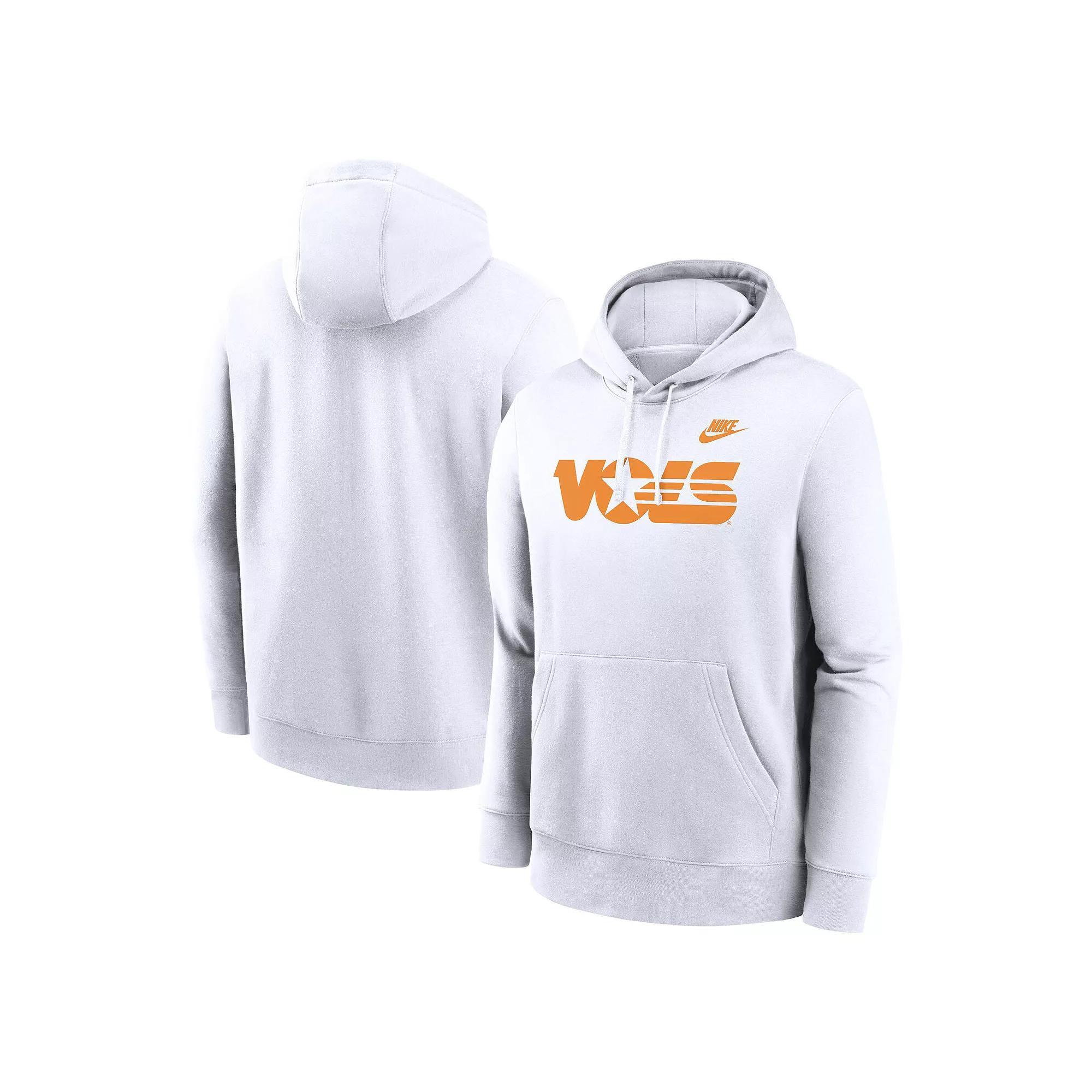 Men's Nike White Tennessee Volunteers Legacy Logo Club Fleece Pullover Hoodie,  Product Image