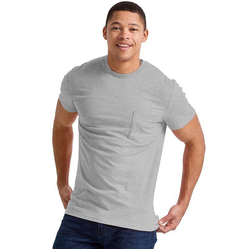 Hanes Originals Mens Tri-Blend Pocket T-Shirt Mint To Be Green Heather S Product Image