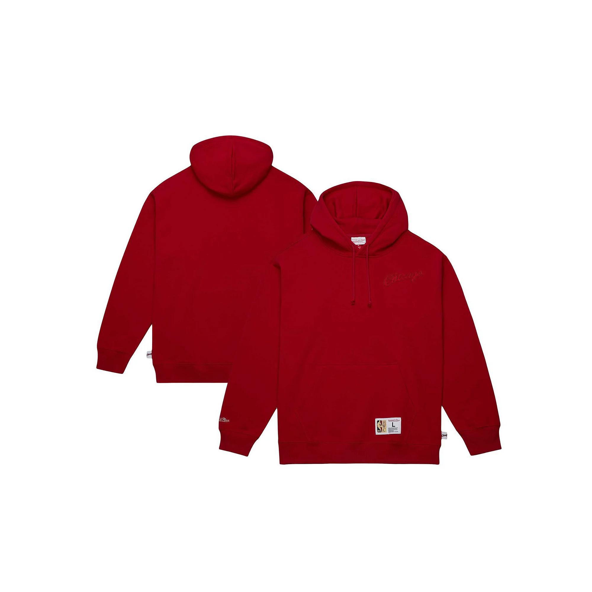 Men's Mitchell & Ness Red Chicago Bulls Hardwood Classics Tonal Pullover Hoodie, Size: Small Product Image
