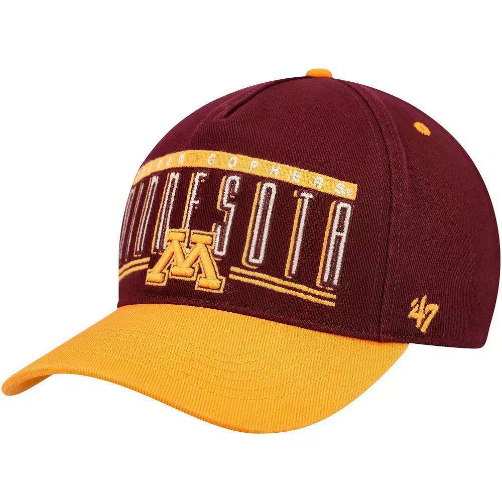 Men's '47 Maroon Minnesota Golden Gophers Double Header Hitch Adjustable Hat, Red Product Image